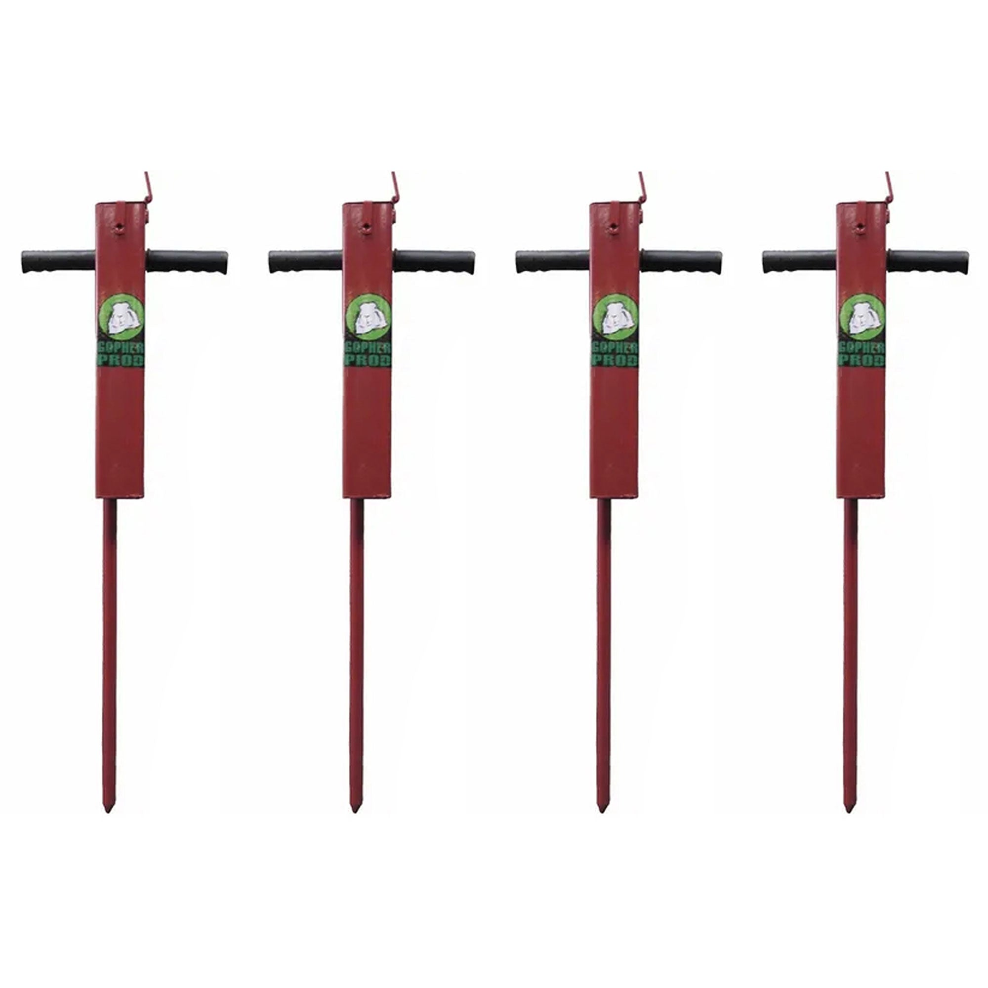 Rugged Ranch Professional Gopher Prod Tool, Red (4 Pack) - VMInnovations