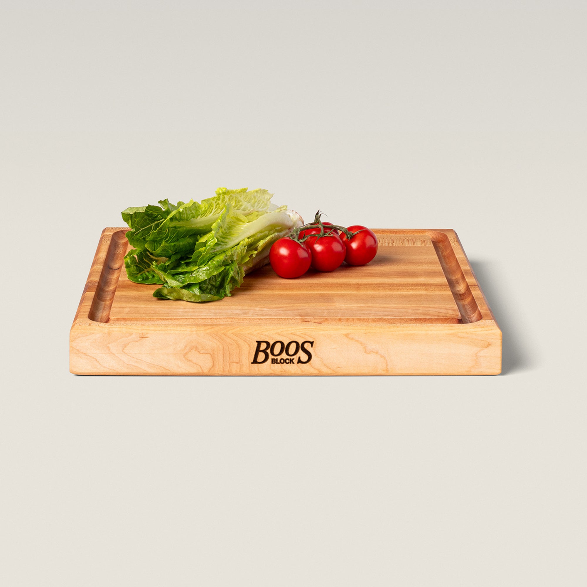John Boos Block 15x15" Square Cutting/Carving Board w/ Juice Groove (Open Box) - VMInnovations