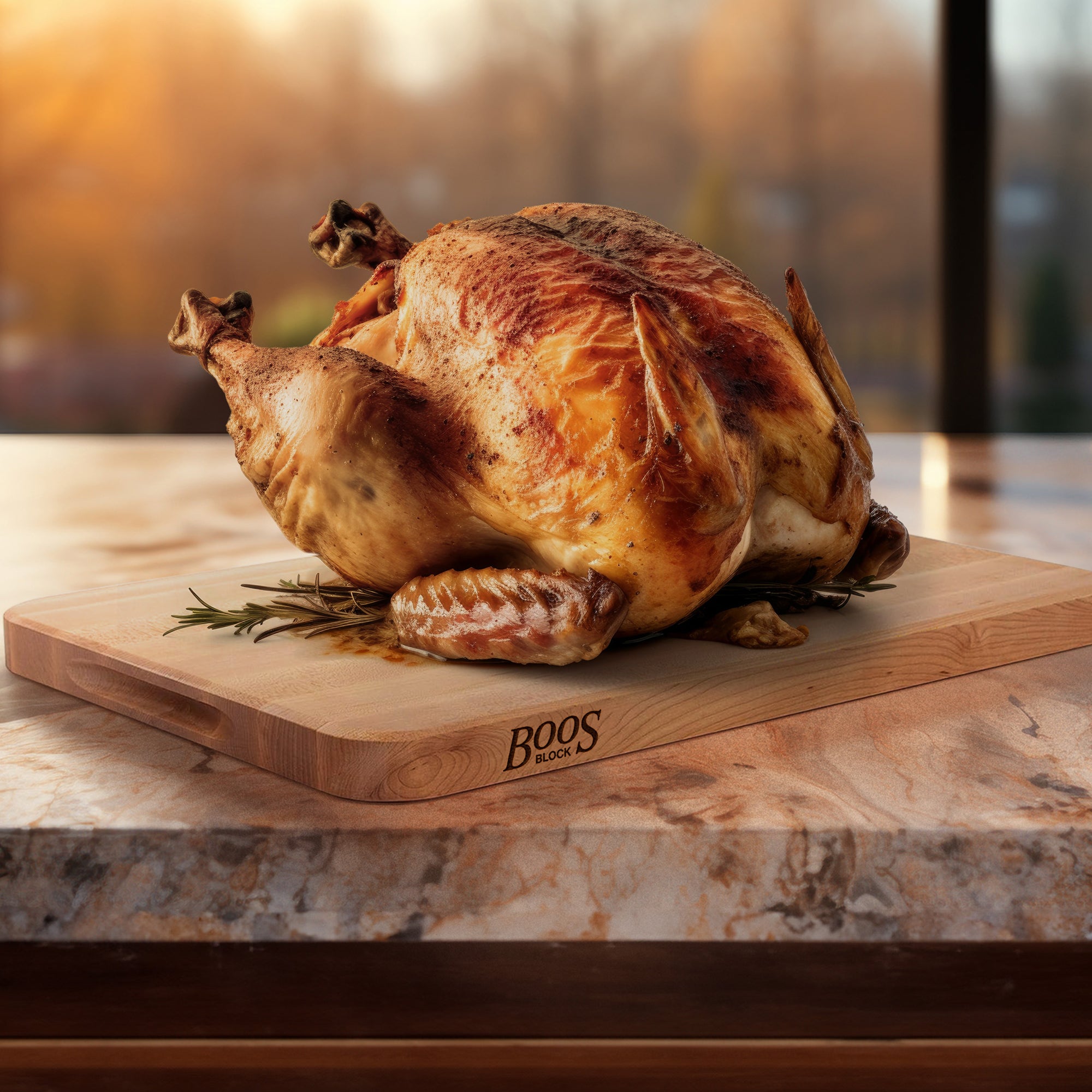 John Boos Maple Wood Edge Grain Reversible Cutting Board, 18 x 12 x 1.25" (Used) - VMInnovations