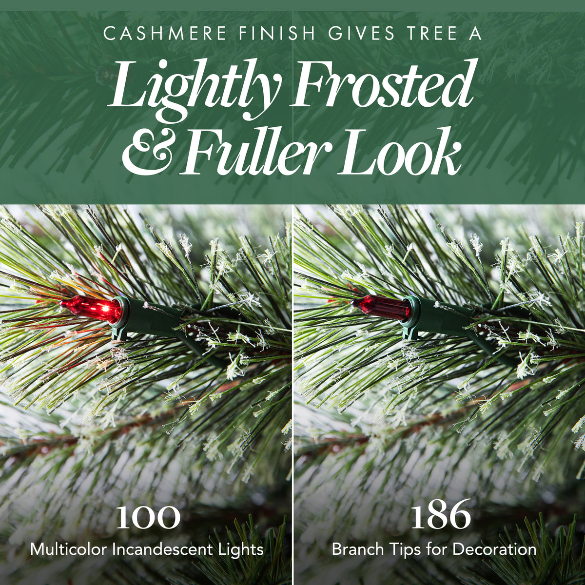 Home Heritage Stanley 5' Pine Artificial Christmas Tree, PreLit 150 Color Lights