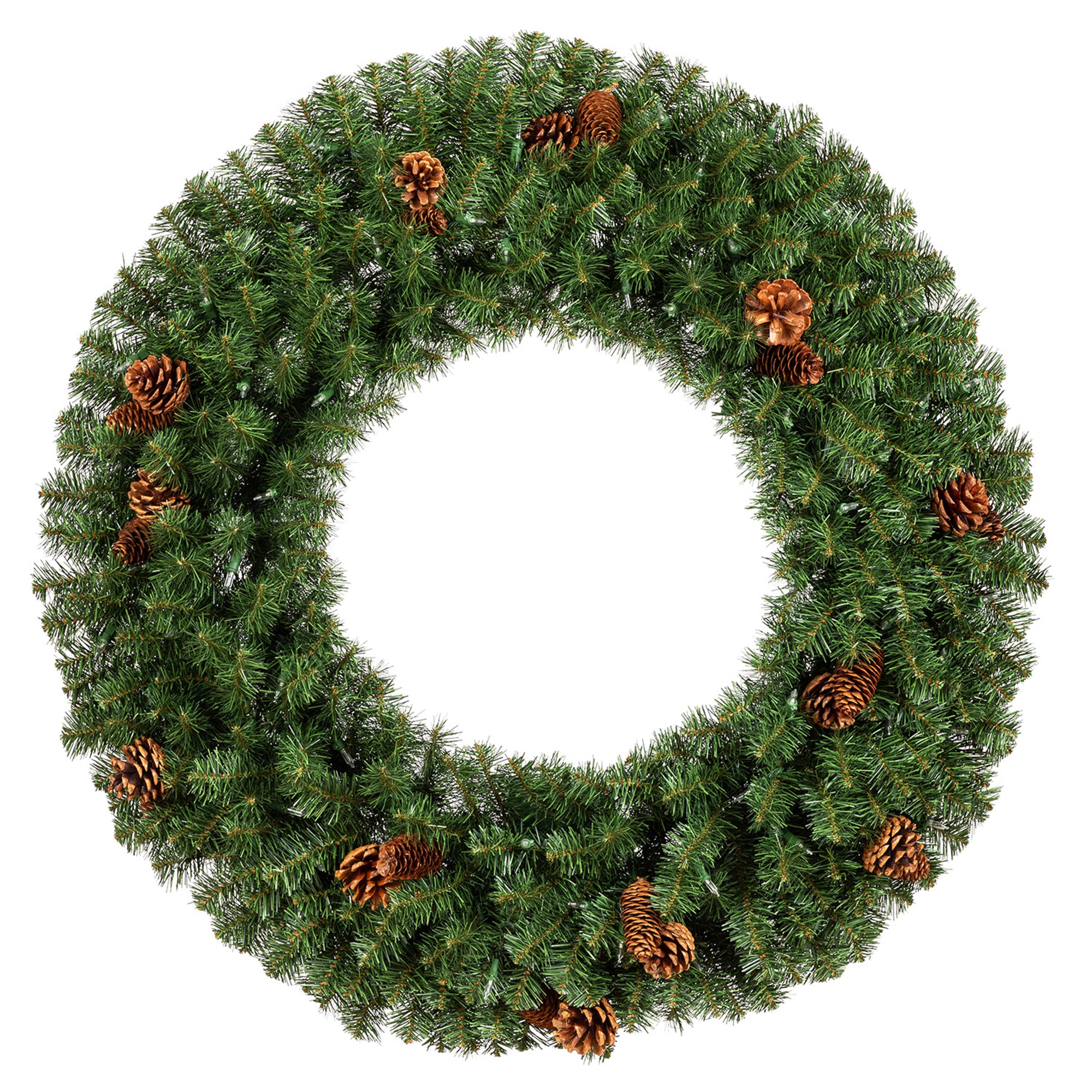 Evergreen Classics 36" Pre-Lit Christmas Wreath w/ LED Lights and Timer (Used)