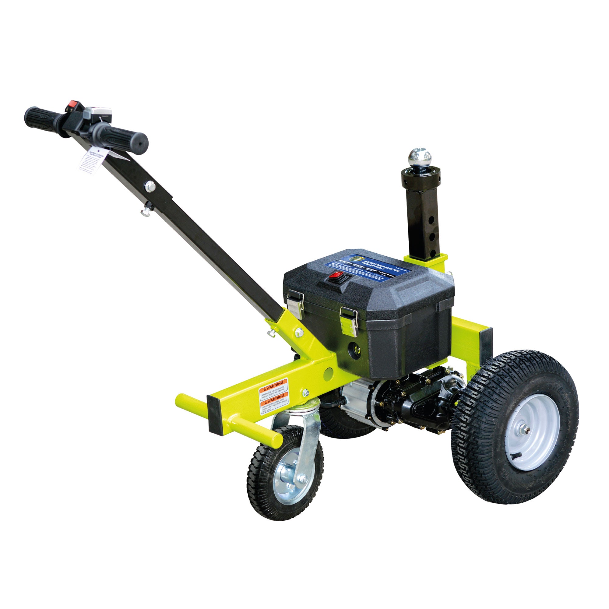 Tow Tuff Adjustable 3500 Lbs Capacity Electric Trailer Dolly, Green (Open Box) - VMInnovations