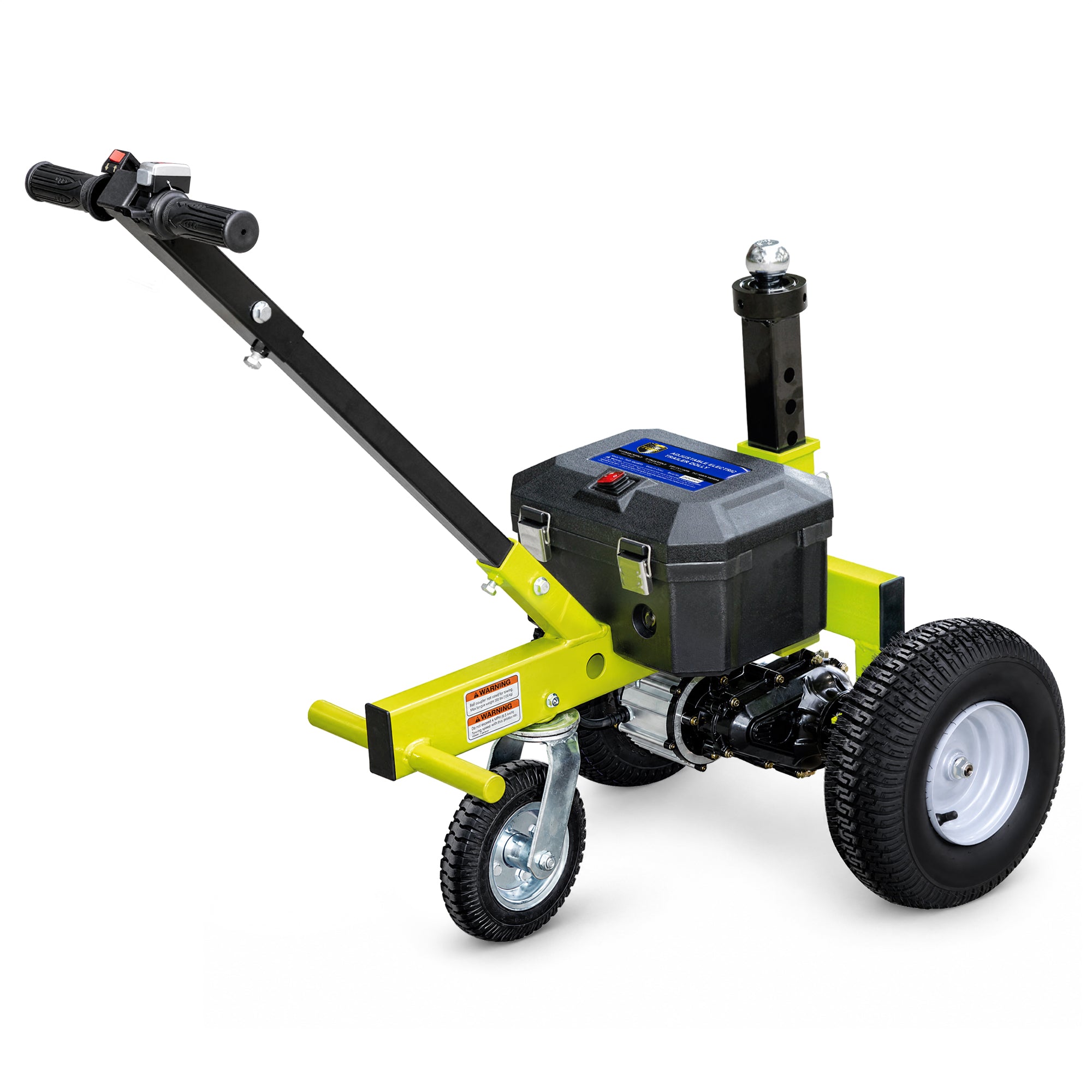 Tow Tuff Adjustable 3500 Lbs Capacity Electric Trailer Dolly, Green (Damaged) - VMInnovations