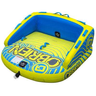 O'Brien Baller 2 Person Inflatable Towable Tube | Braided Floating Tube Rope