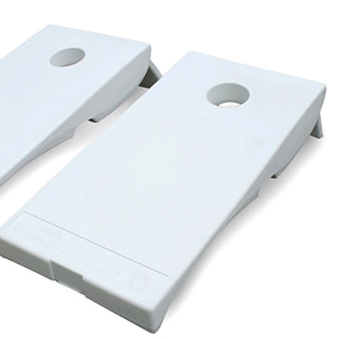 Driveway Games All Weather Indoor/Outdoor Corntoss Bean Bag Cornhole Game, White - VMInnovations