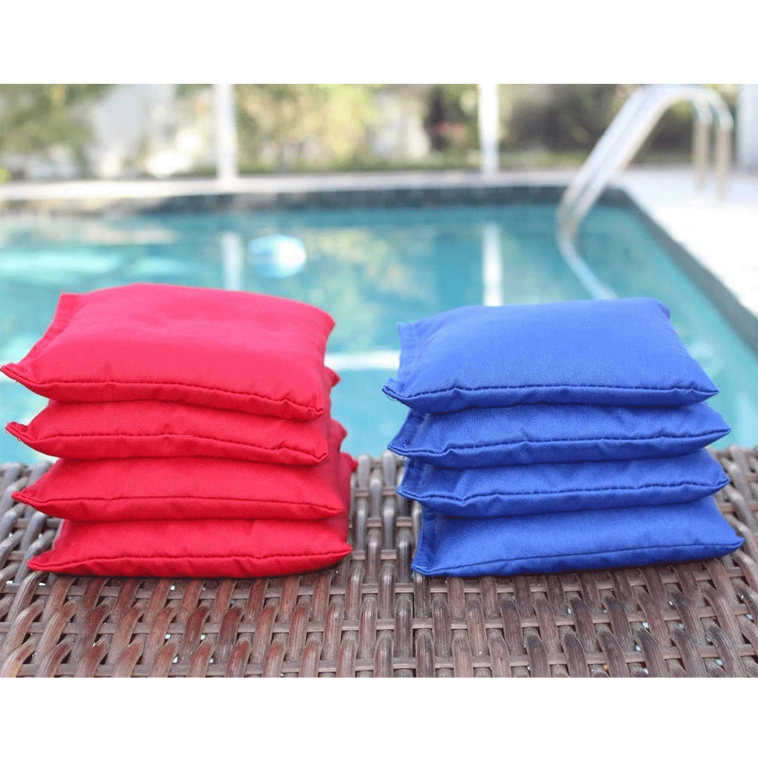 Driveway Games All Weather Indoor/Outdoor Corntoss Bean Bag Cornhole Game, White - VMInnovations