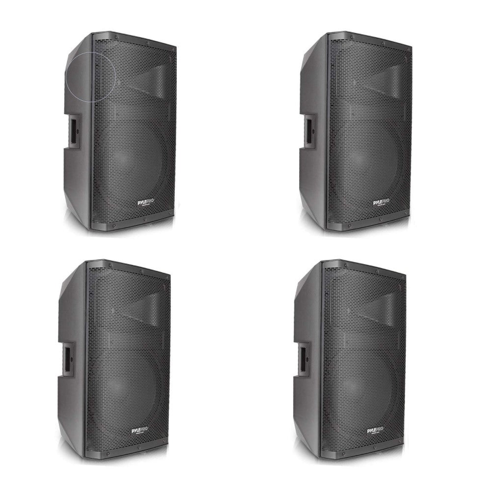 Pyle 1400W Heavy Duty Outdoor Two-Way Bluetooth PA Loud Speaker Set (4 Pack) - VMInnovations