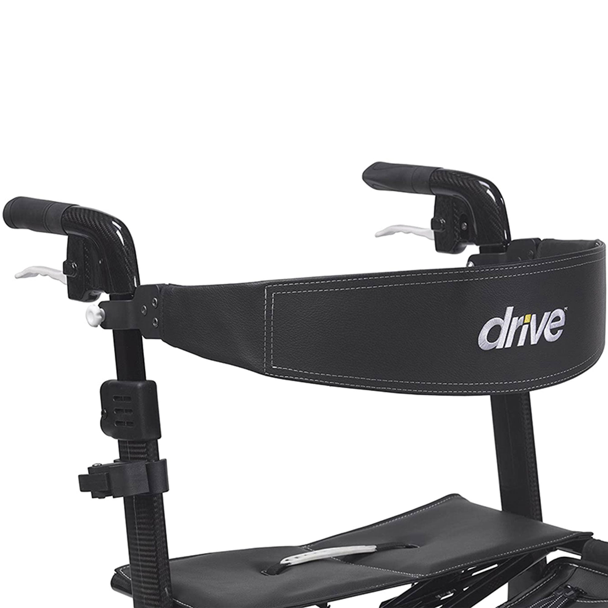 Drive Medical Nitro Elite CF Carbon Fiber Rollator Walker Chair w/ Brake, Black - VMInnovations