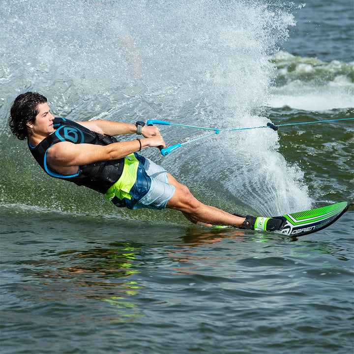 O'Brien Watersports Adult 67 inches Reactor Combo Water skis, Green and Black - VMInnovations