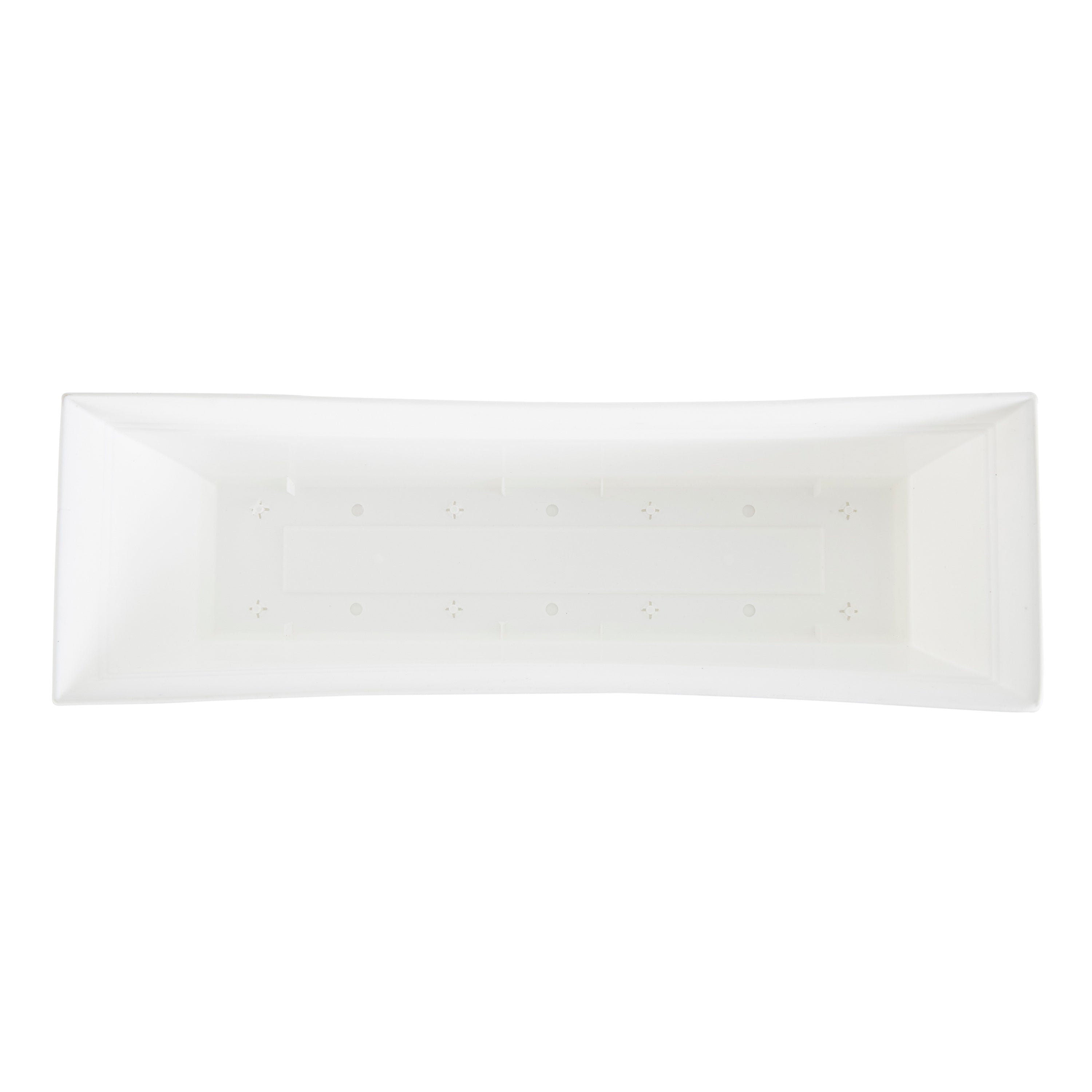 The HC Companies 24" Eclipse Window Flower Box with Removable Saucer,White(Used) - VMInnovations