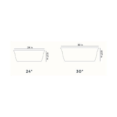The HC Companies 30 Inch Eclipse Window Flower Box with Removable Saucer, White