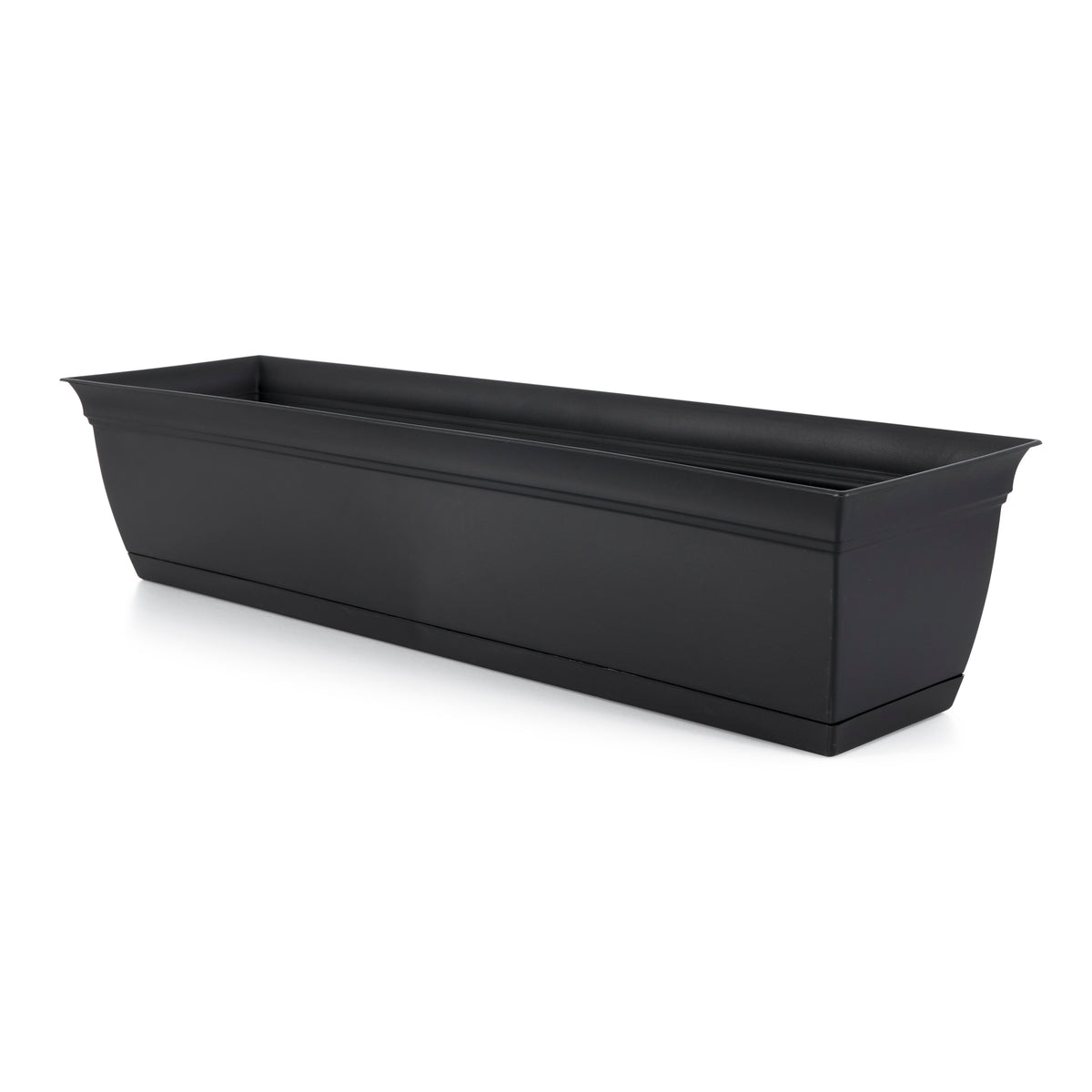 The HC Companies 30 In Flower Box with Wakefield 1 Gal Garden Soil Conditioner