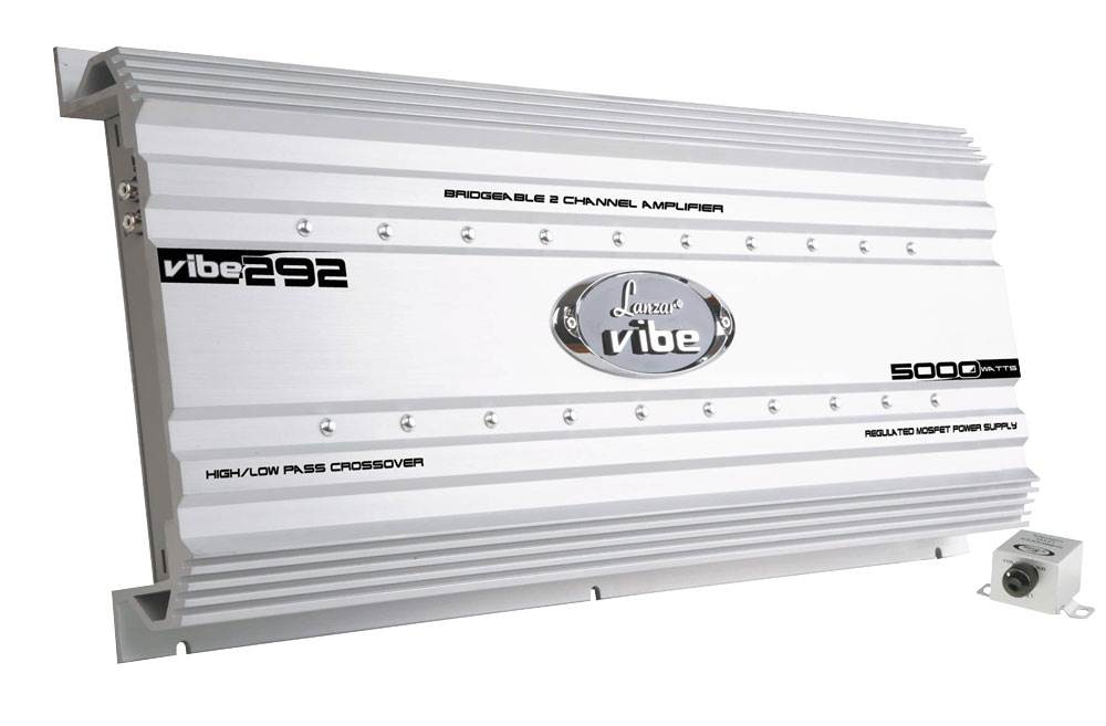 LANZAR VIBE292 5000W 2 Channel Car Audio Amplifier Amp