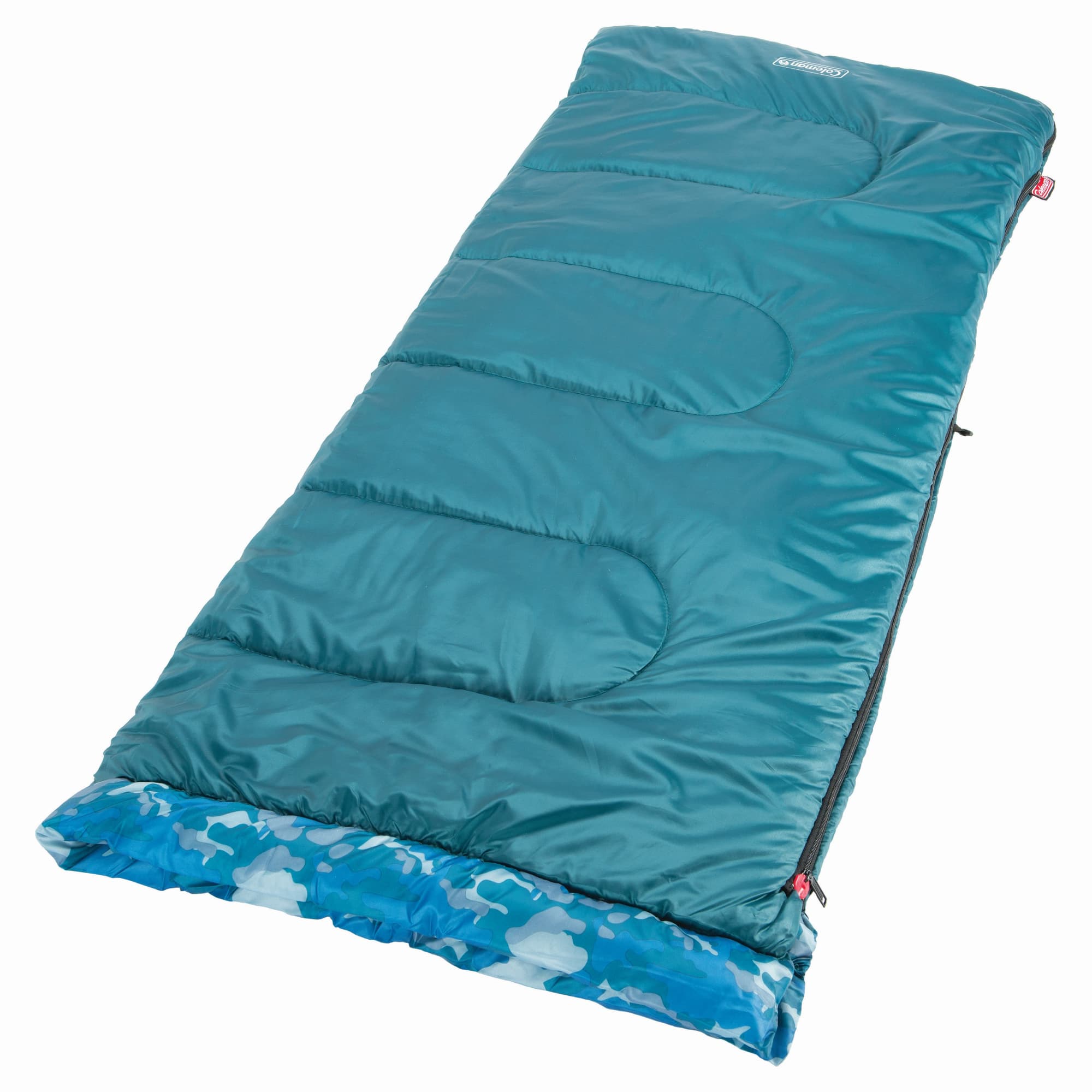 Coleman Kids Camo 45 Degree Youth Sleeping Bag, Insulated Sleep Sack, (Used)