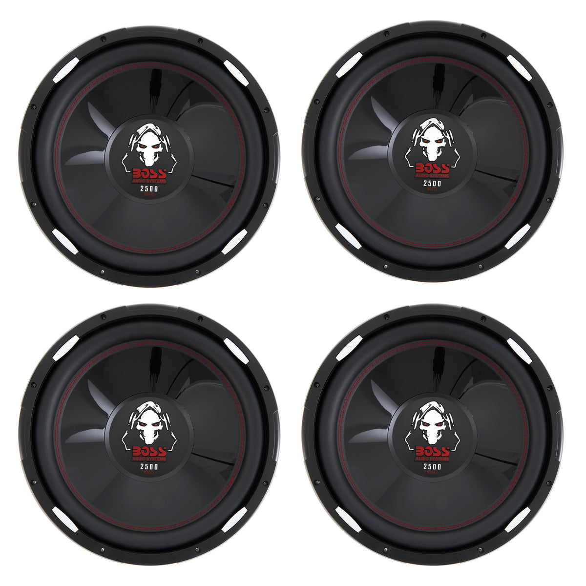 4) BOSS Phantom P156DVC 15" 10000W Car Audio Subwoofers 4 Subs Woofers DVC 4 Ohm