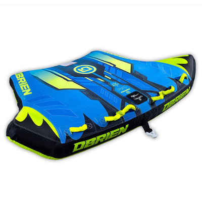 O'Brien Bat Wing 3 Person Inflatable Towable Water Sports Tube for Boating, Blue