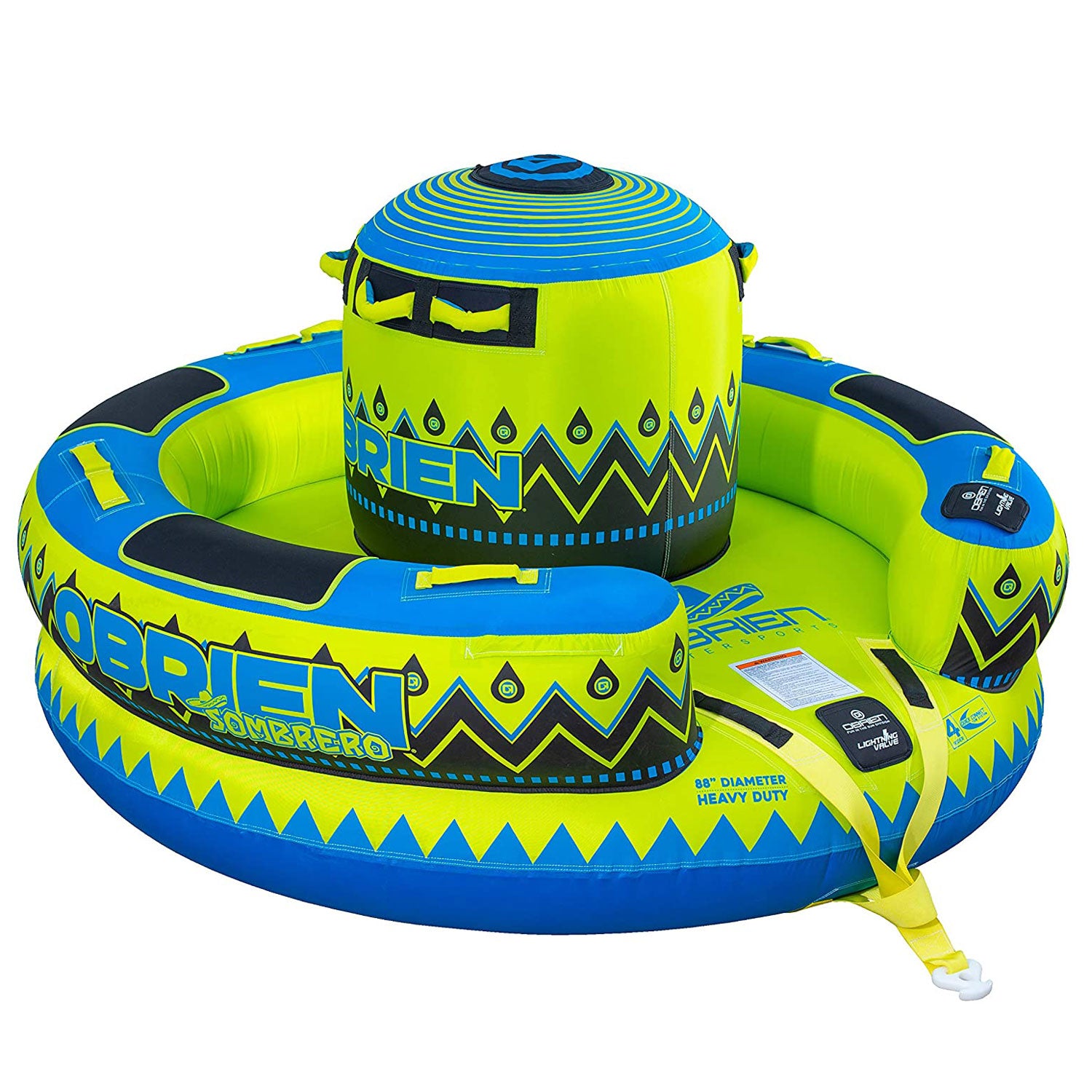 O'Brien Oval Shock Ball Towable Rope Float and Sombrero Inflatable Boating Float