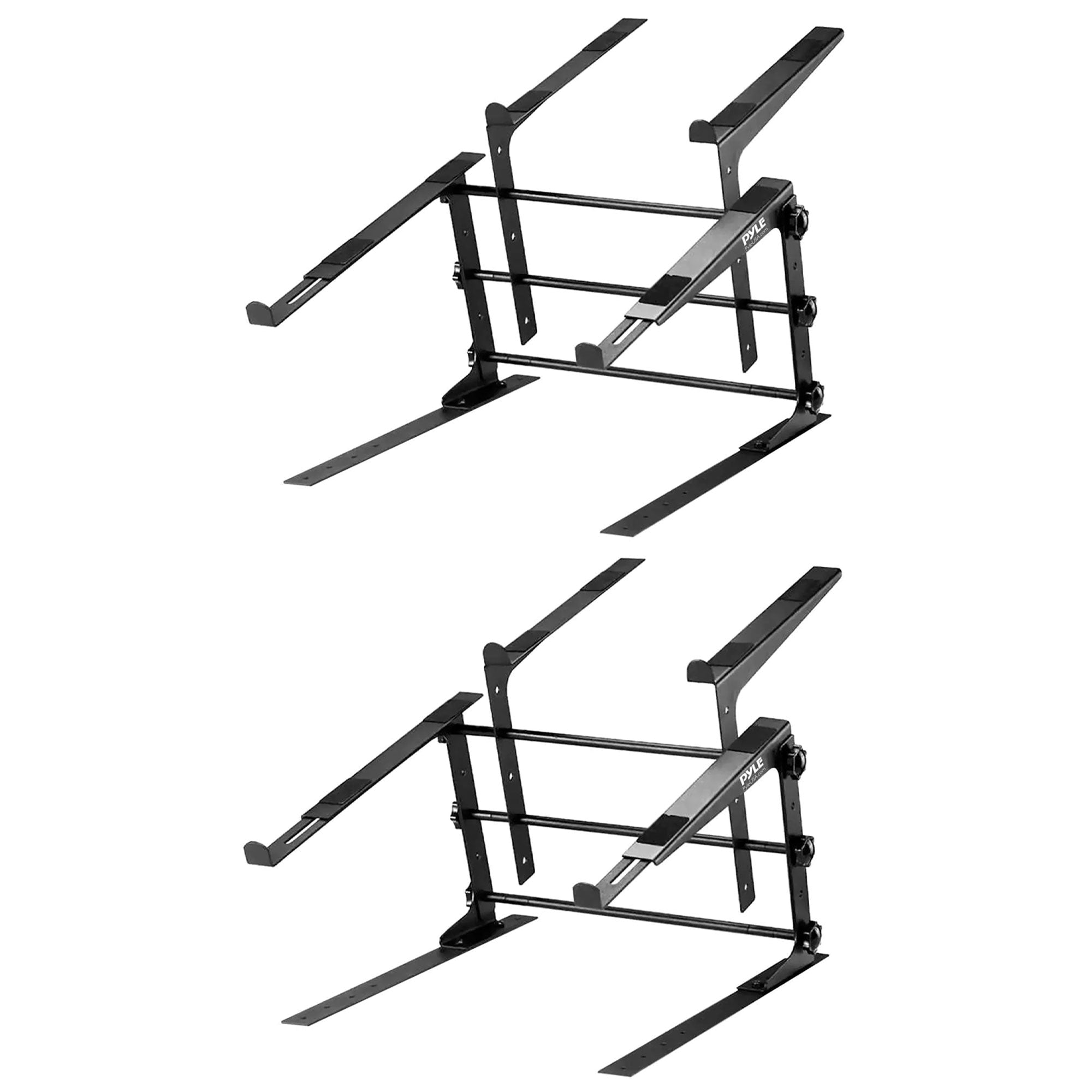 Pyle PLPTS38 Portable Adjustable Dual Device Laptop Stand Workstation (2 Pack) - VMInnovations