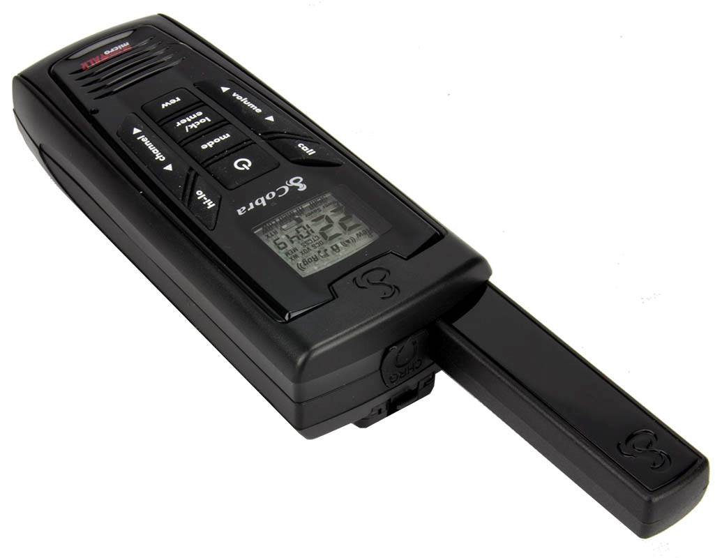 (2) COBRA CXR-925 35 Mile 22 Channel UHF/FM NOAA Two-Way Radios Walkie Talkies
