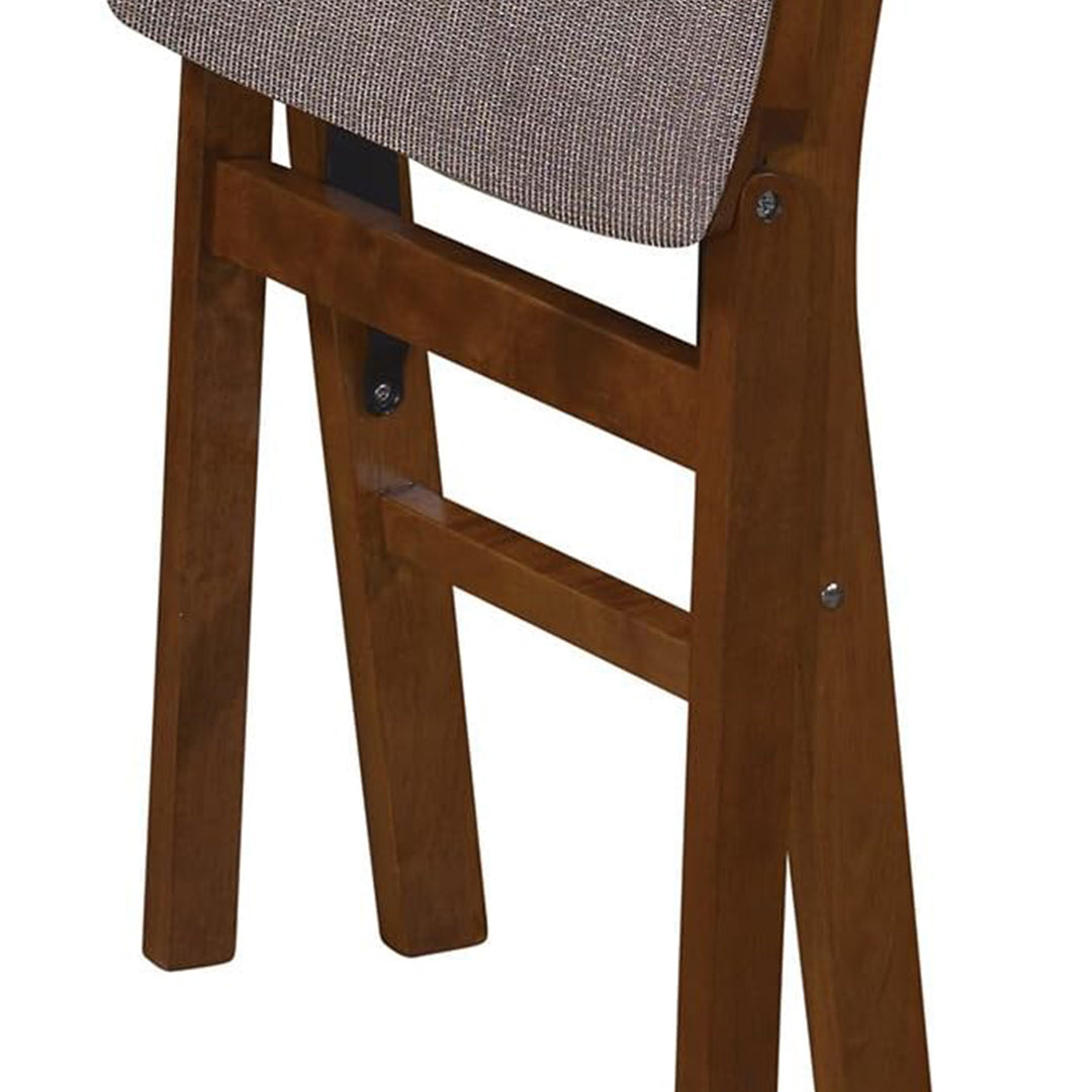 MECO Stakmore Classic Upholstered Seat Folding Chair Set, Fruitwood (2 Pack) - VMInnovations