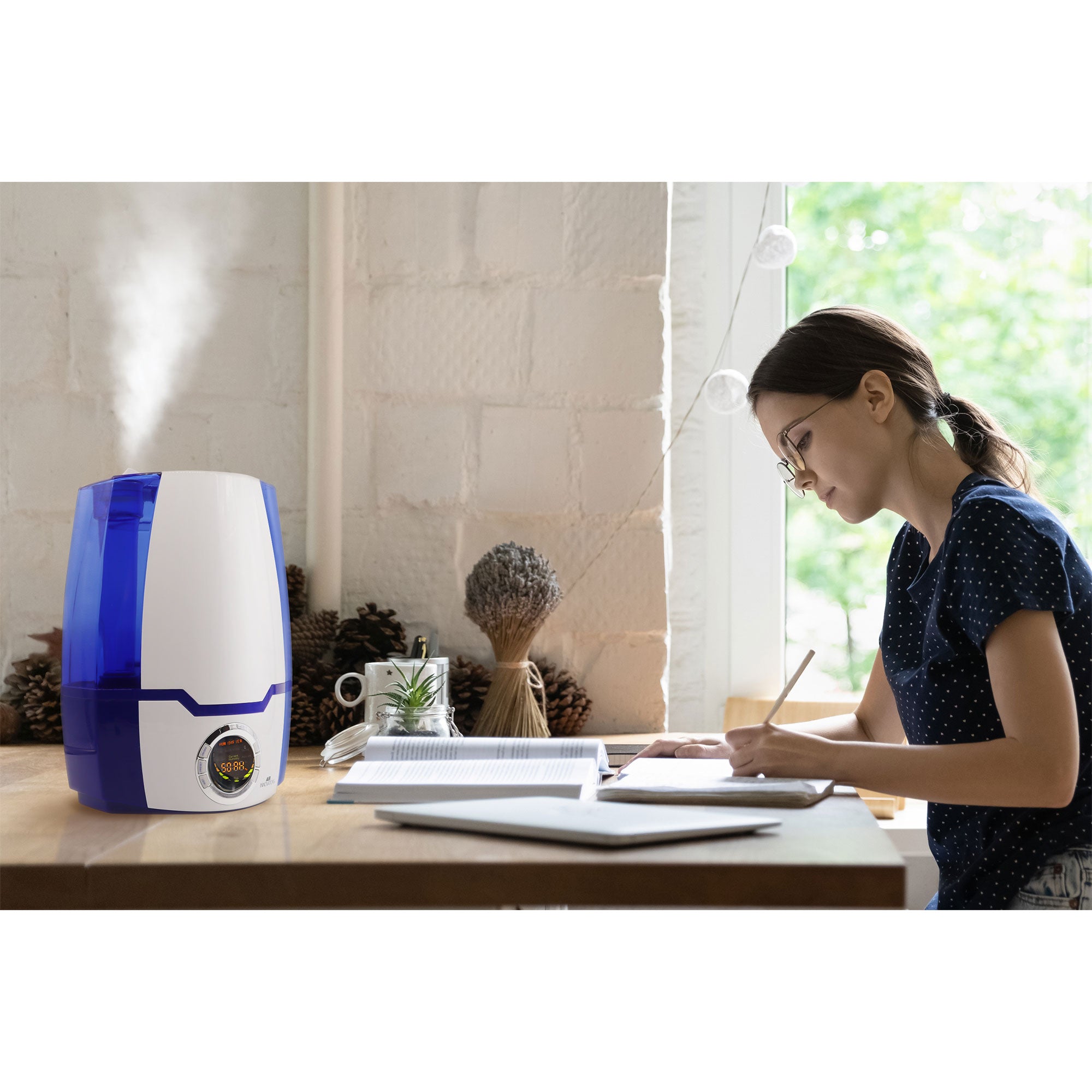 Air Innovations MH-505A Cool Mist Ultrasonic Humidifier, Blue (Used) - VMInnovations