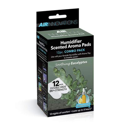 12 Pack Essential Oil Humidifier Aromatherapy Refill, Eucalyptus (Used)