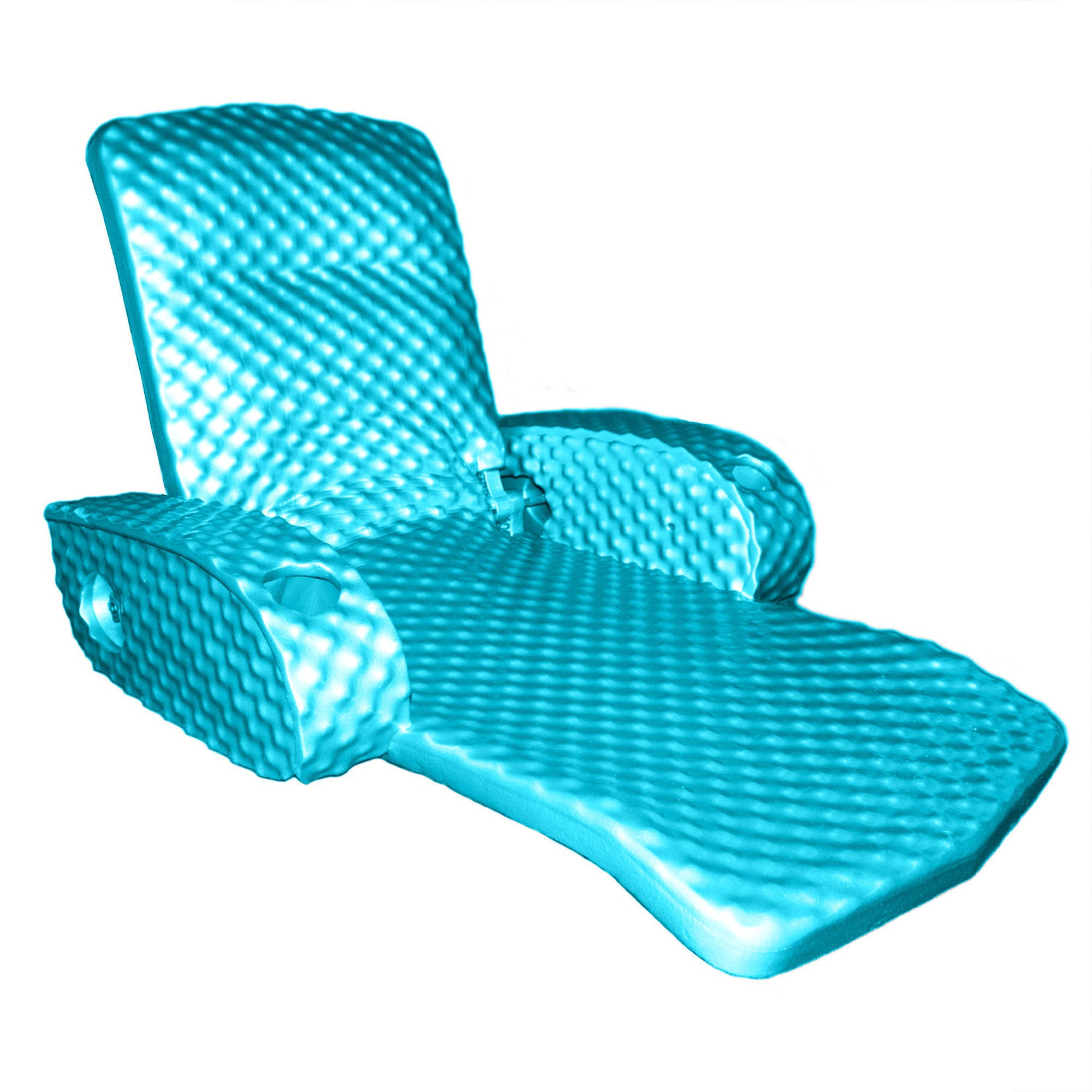 TRC Super Soft Adjustable Pool Lounger Recliner Float, Tropical Teal (Open Box) - VMInnovations