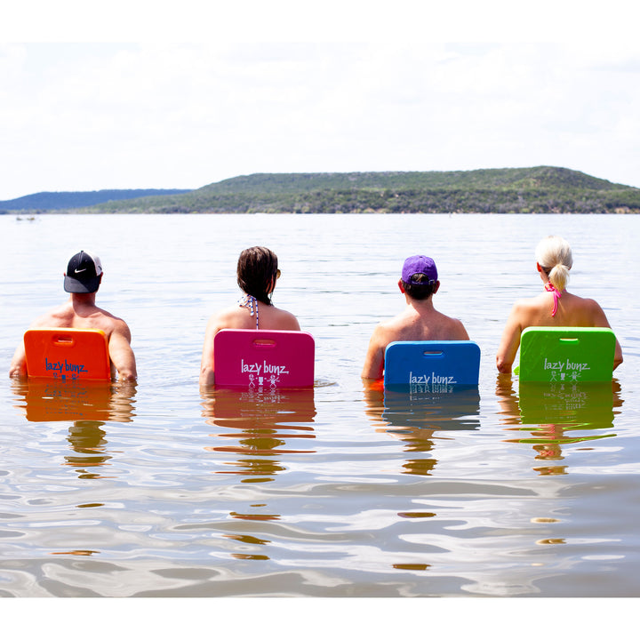 TRC Recreation Lazy Bunz Foam Water Saddle Swimming Pool Float, Sunset Orange - VMInnovations