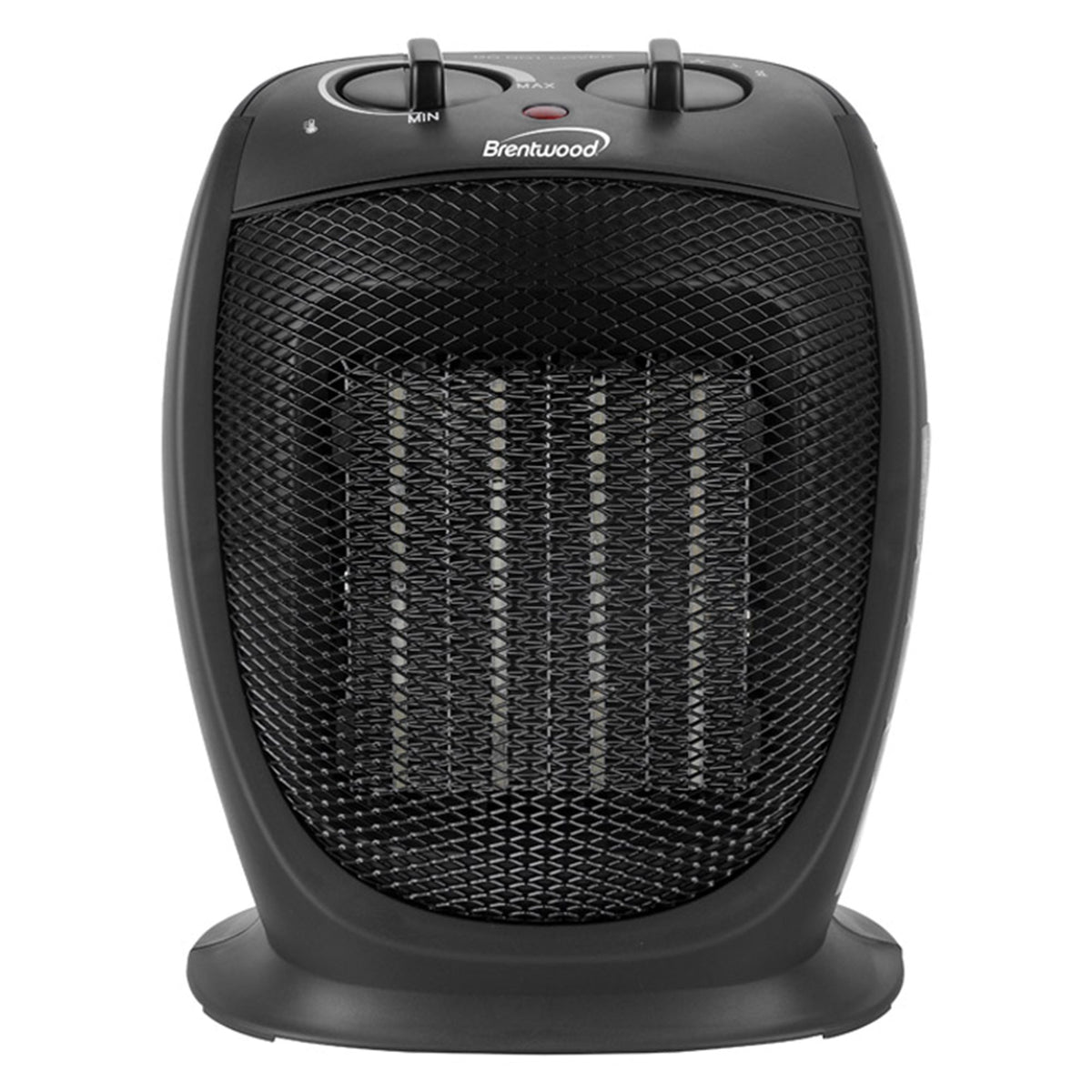 Brentwood H-C1602BK 5000 BTU Adjustable Portable Ceramic Space Heater and Fan