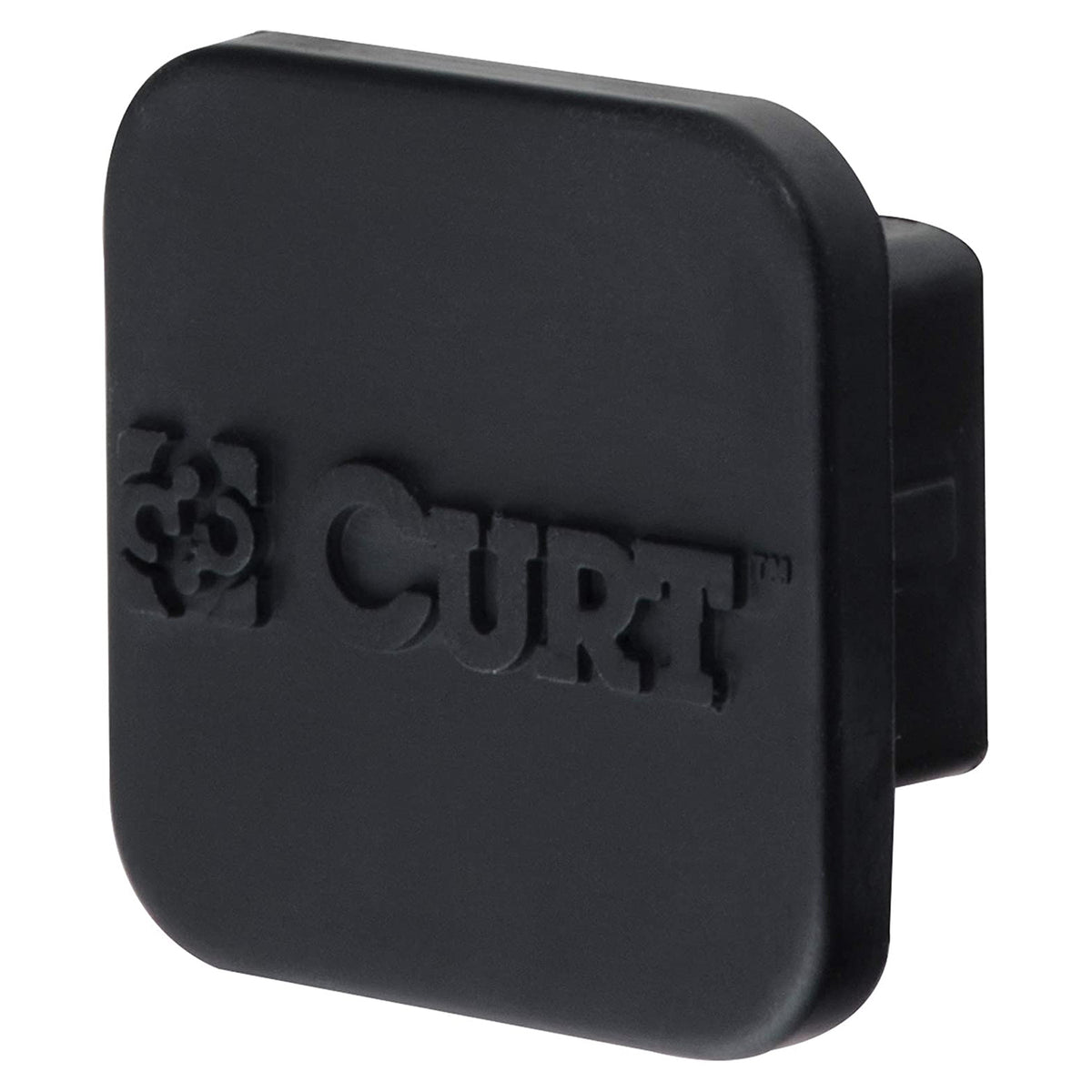 CURT Rubber Trailer Hitch Tube Cover, Fits 1.25 Inch Receiver Tube (Open Box)