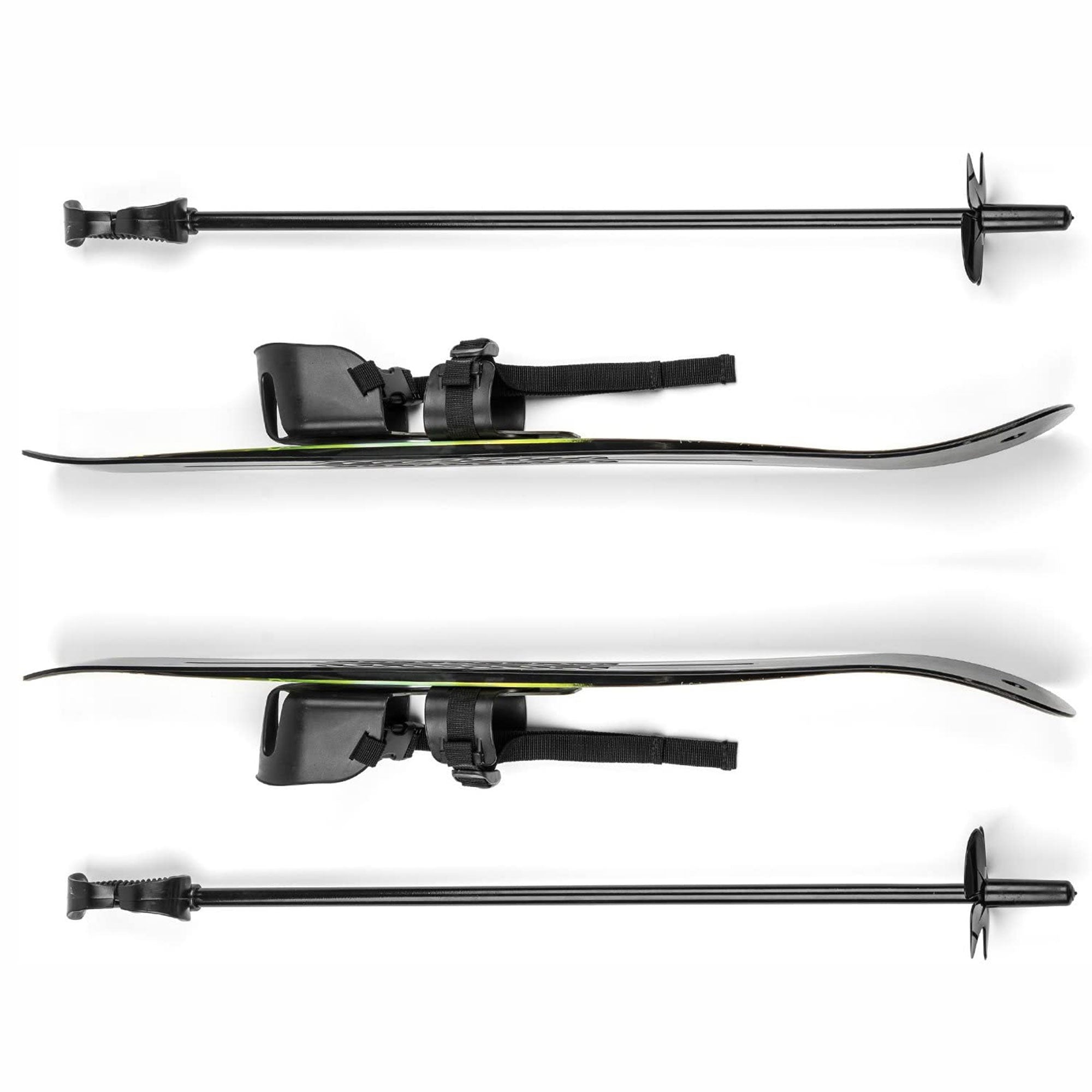 Lucky Bums Toddler Kids Beginner Plastic Snow Skis w/ Bindings, Green (Used) - VMInnovations