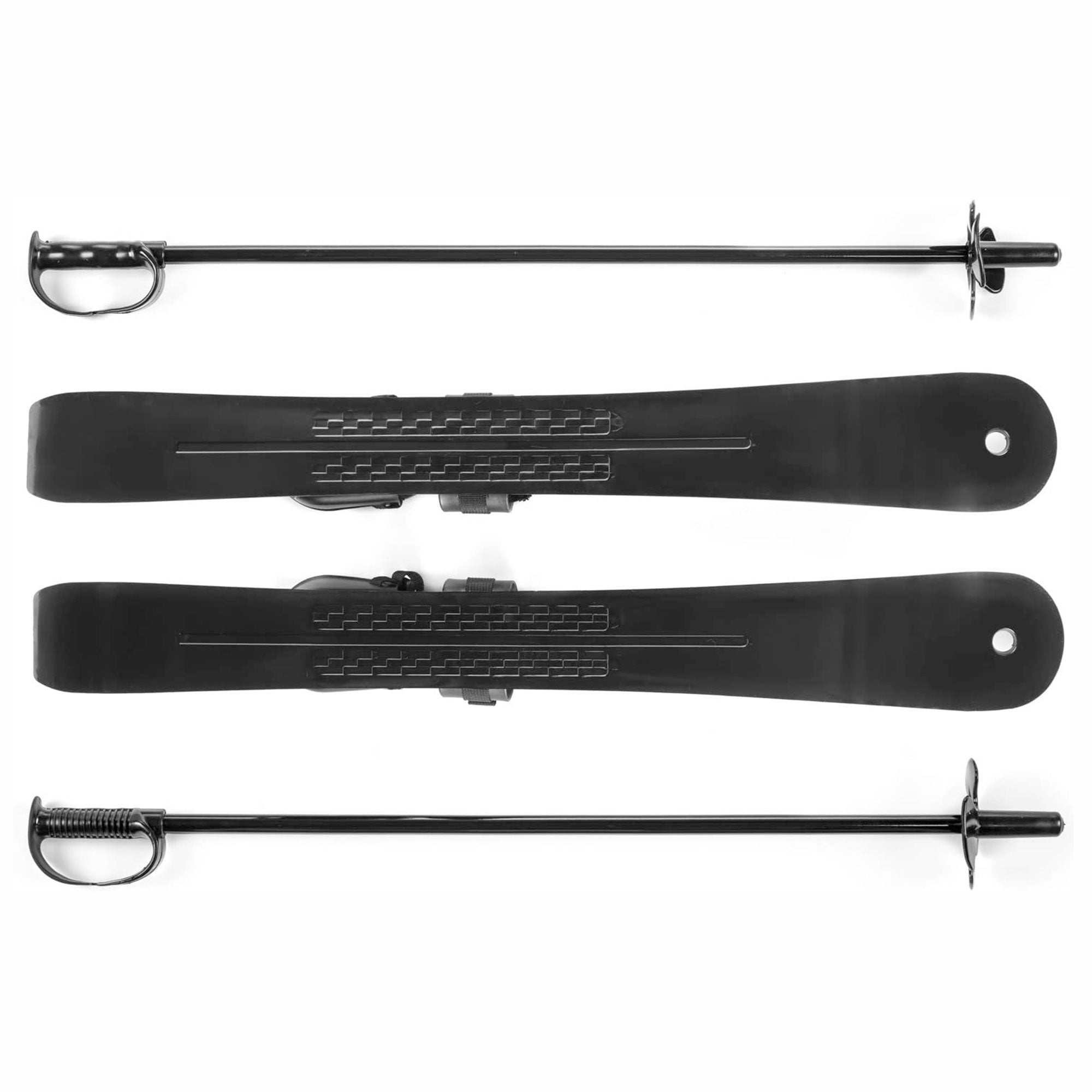 Lucky Bums Kids Beginner Snow Skis w/ Adjustable Bindings, Green (Open Box) - VMInnovations