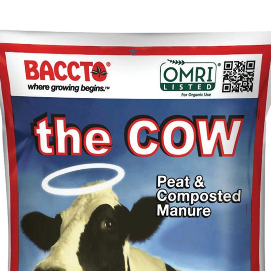 Michigan Peat Baccto Wholly Cow Horticulture Organic & Composted Manure, 40 Qt - VMInnovations