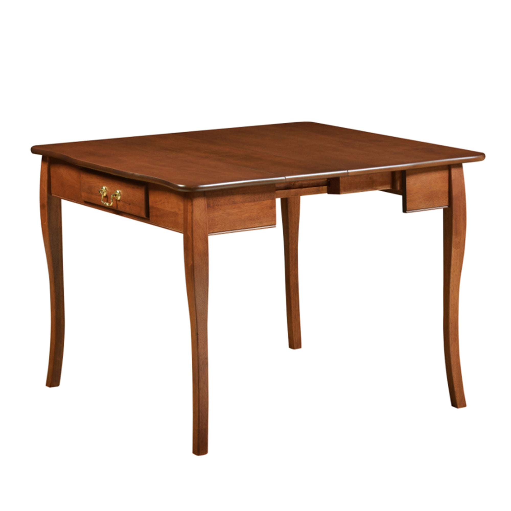Stakmore Expanding Convertible Console to Dining Room Table w/ 2 Leaves, Cherry - VMInnovations