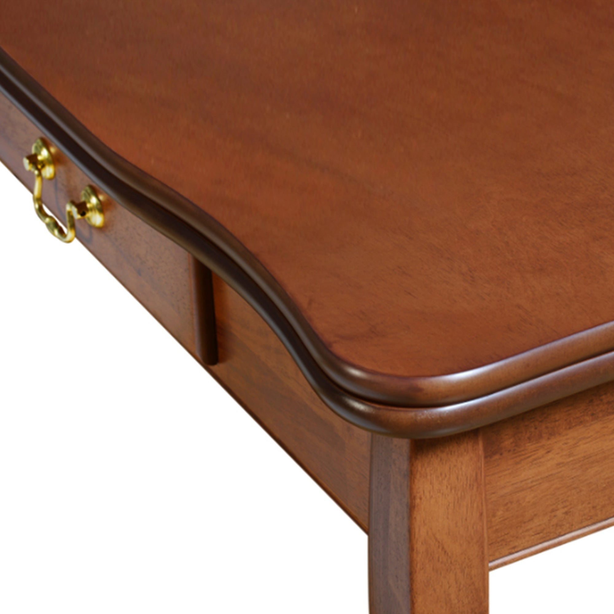 Stakmore Expanding Convertible Console to Dining Room Table w/ 2 Leaves, Cherry - VMInnovations