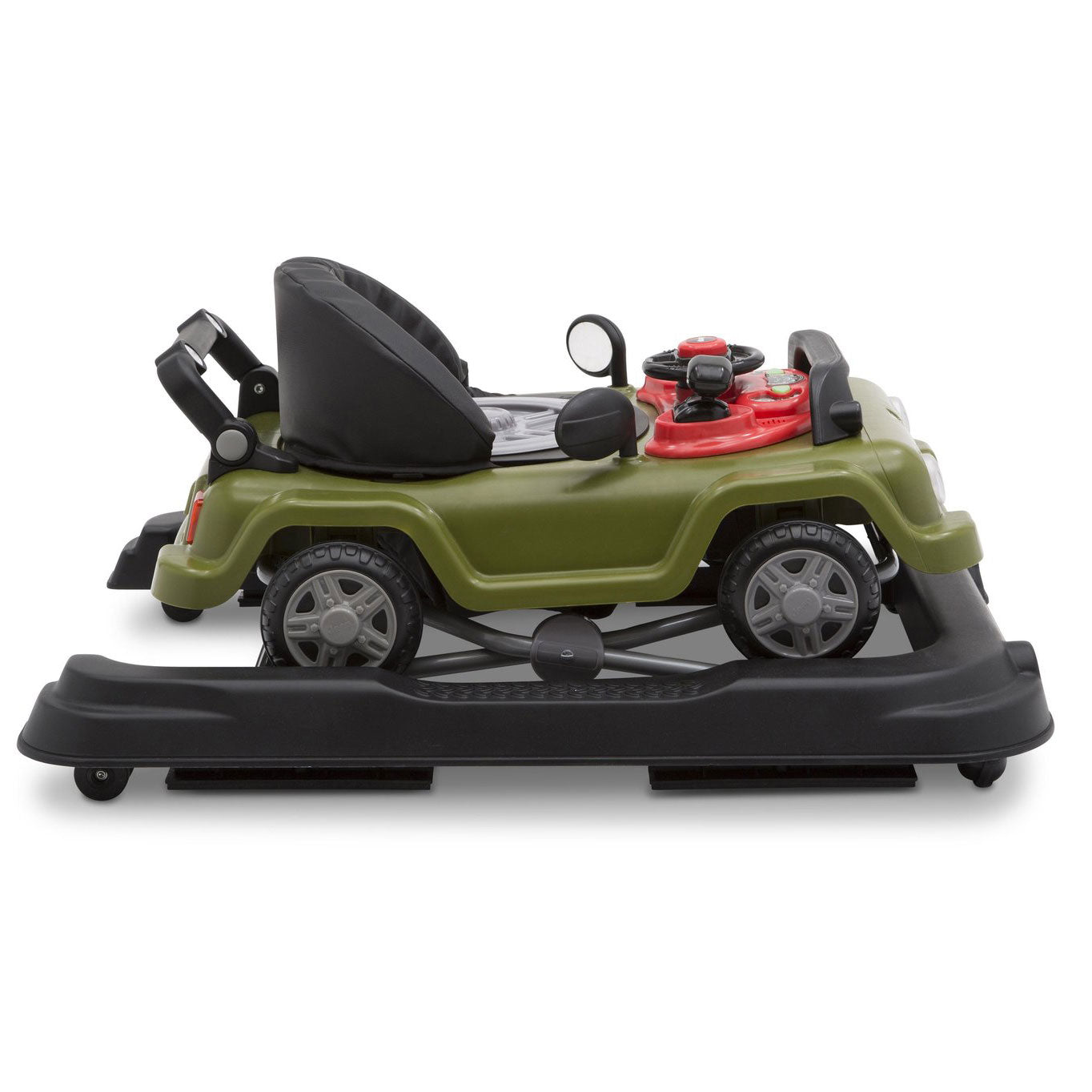 Jeep Classic Wrangler 3 in 1 Activity Baby Walker & Toy Car, Green (Open Box)