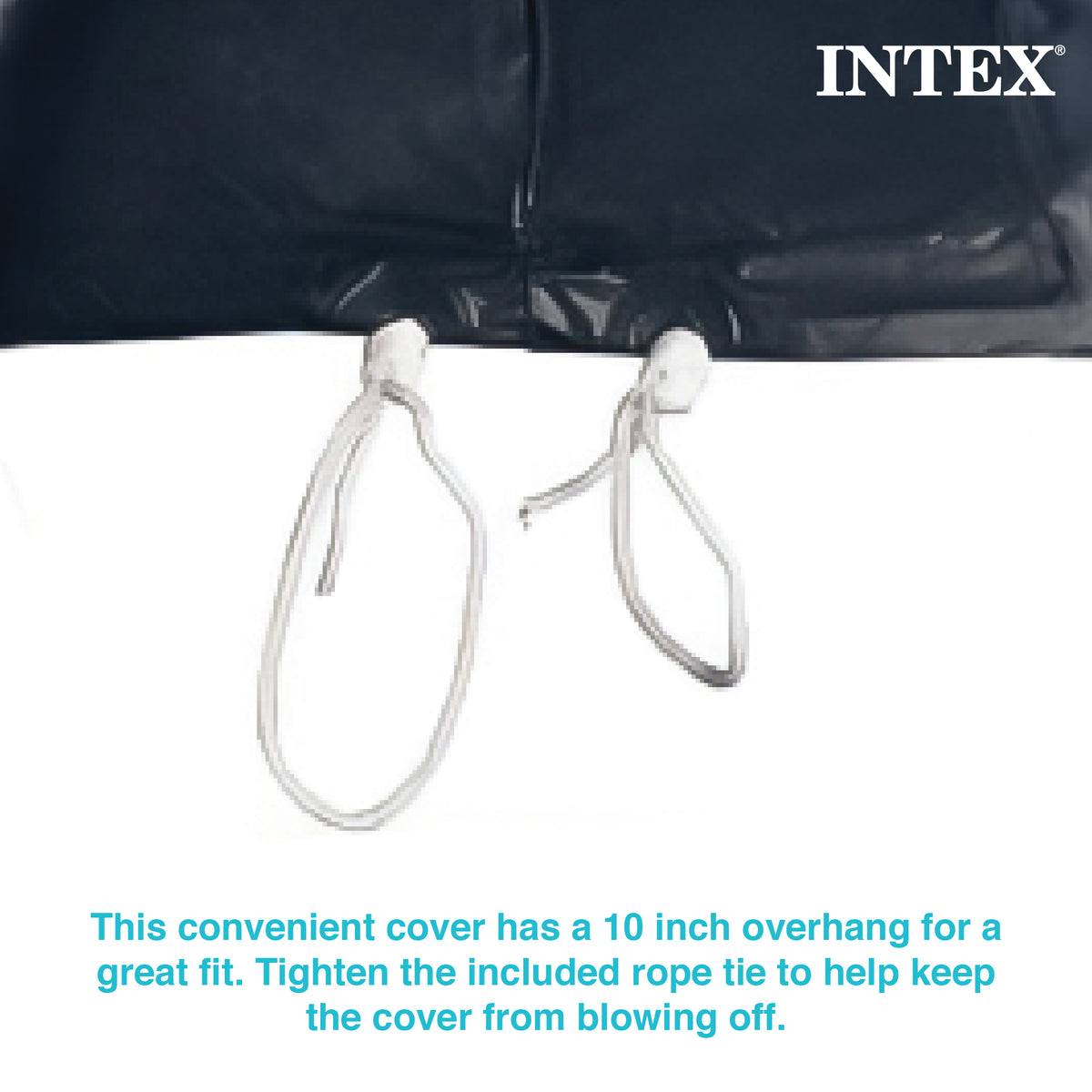 Intex 15' Round Frame Above Ground Pool Debris Cover with Drain Holes(For Parts)