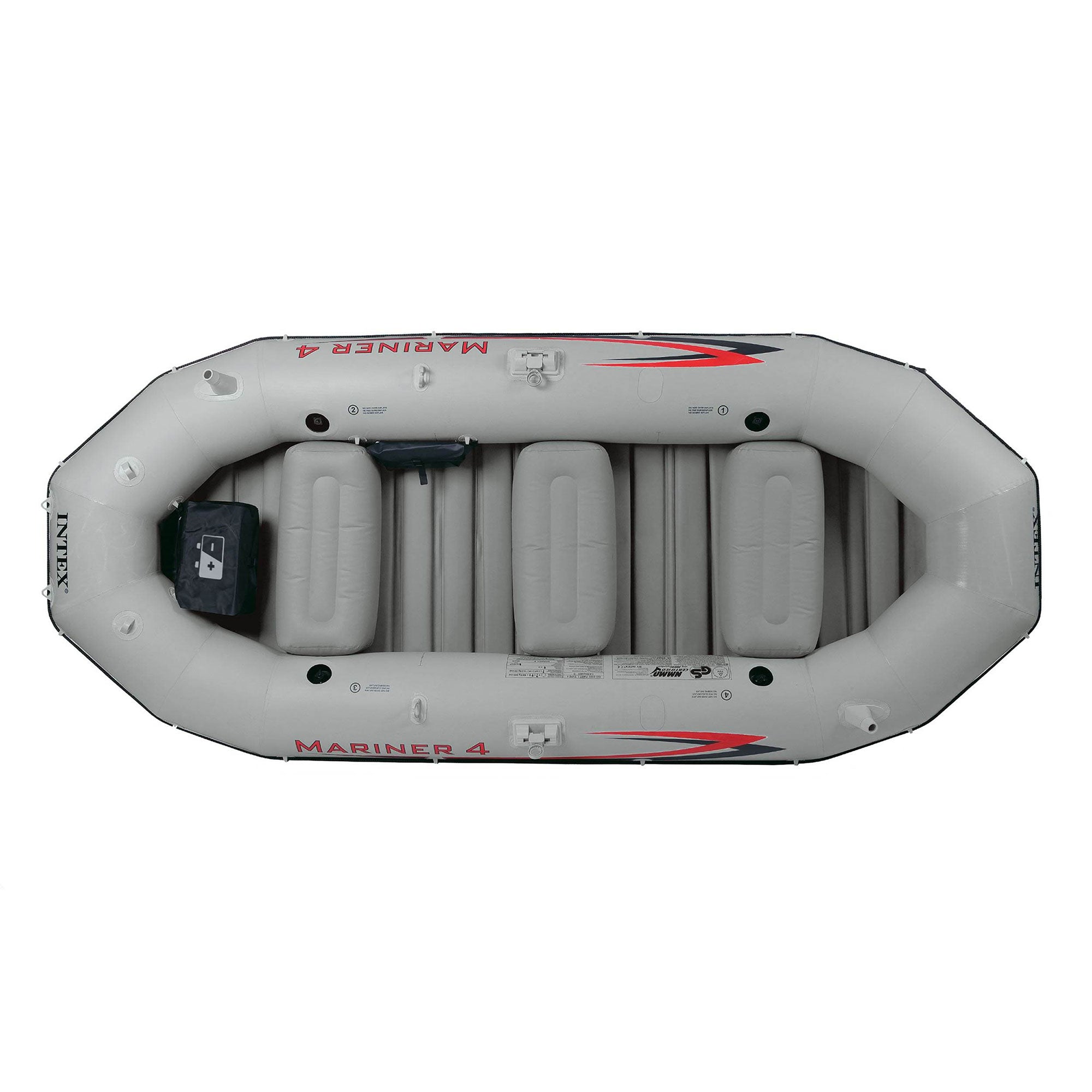 Intex Mariner 4-Person Inflatable River Lake Dinghy Boat and Oars Set(For Parts) - VMInnovations