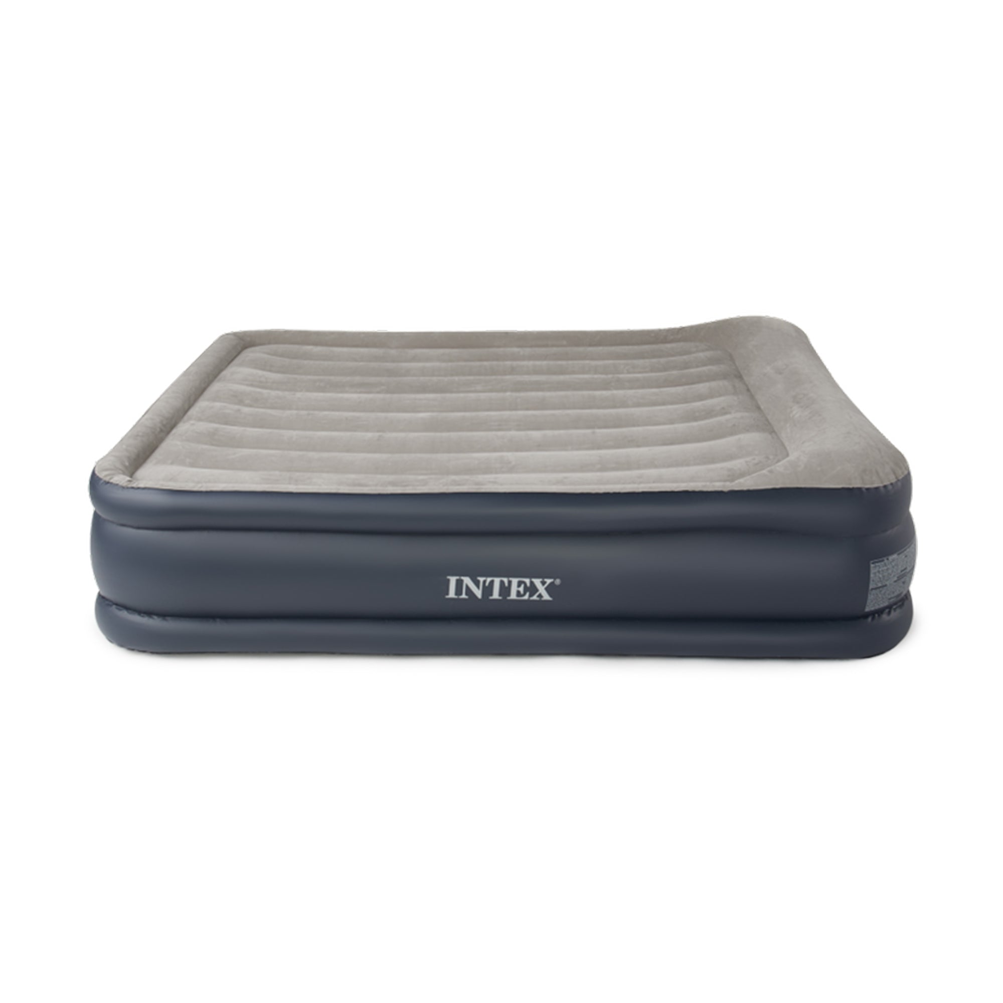 INTEX Queen Pillow Rest Airbed Raised Air Mattress Bed with Pump | 67737E (Used)