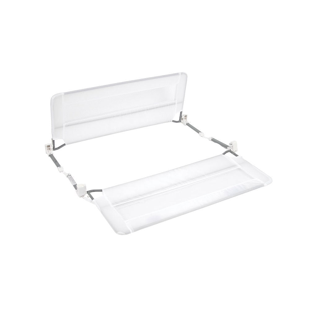 Regalo 43-Inch Swing Down Double-Sided Bed Rail with Mesh Wall, White (Open Box) - VMInnovations