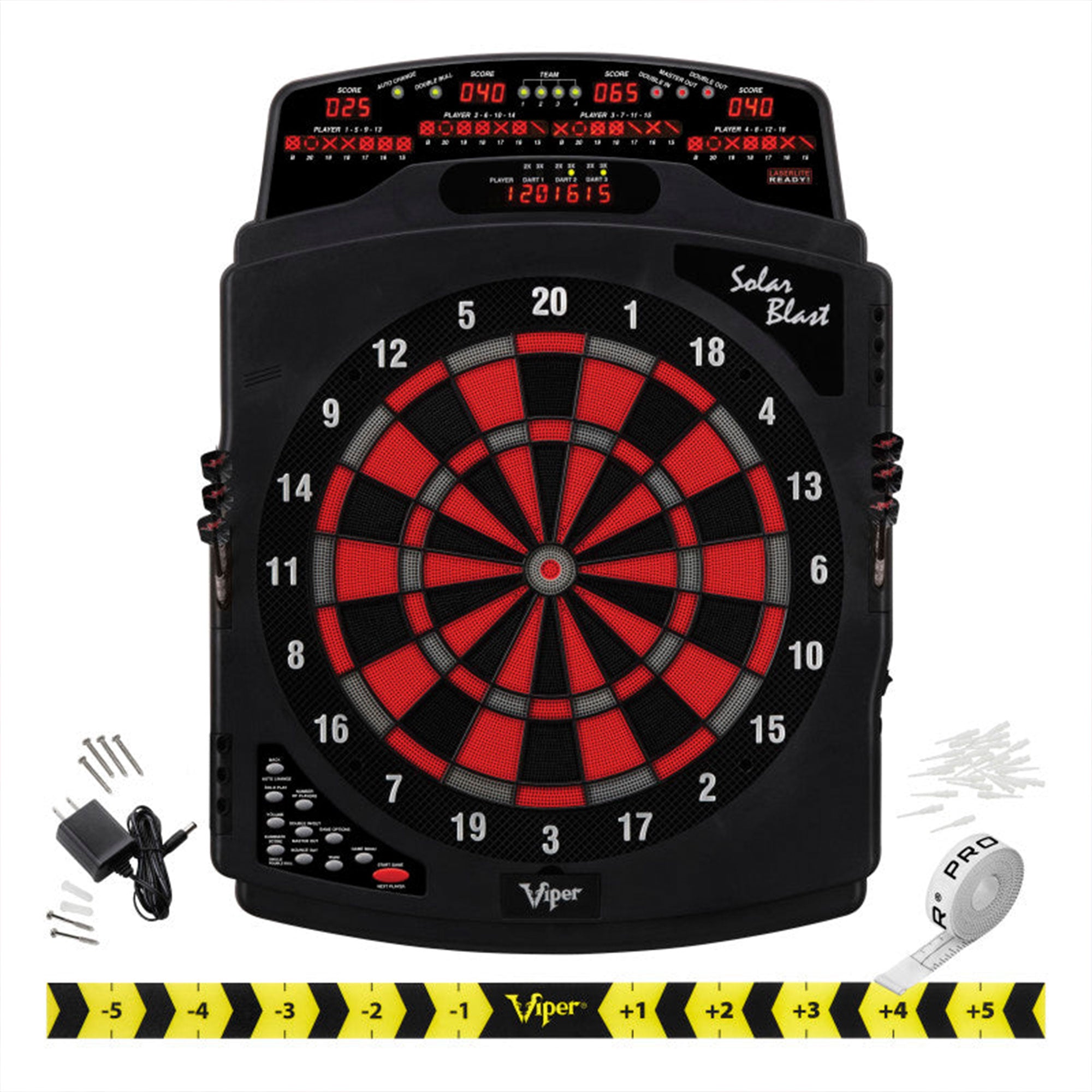 GLD VIPER SOLAR BLAST Electronic Dart Board with 43 Games (Open Box)