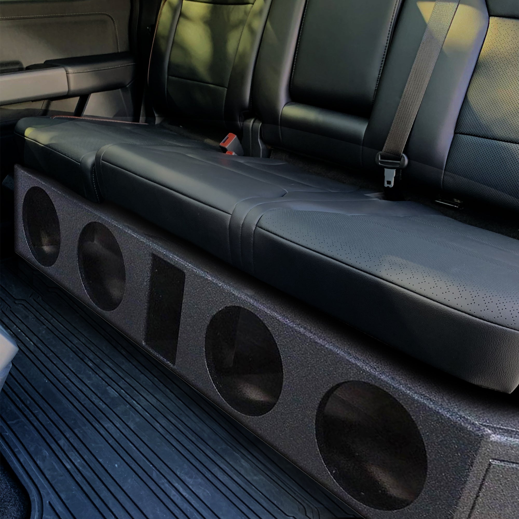 QPower 8 Inch Quad Port Subwoofer Box for Ford F150 and F250/350 (Used) - VMInnovations
