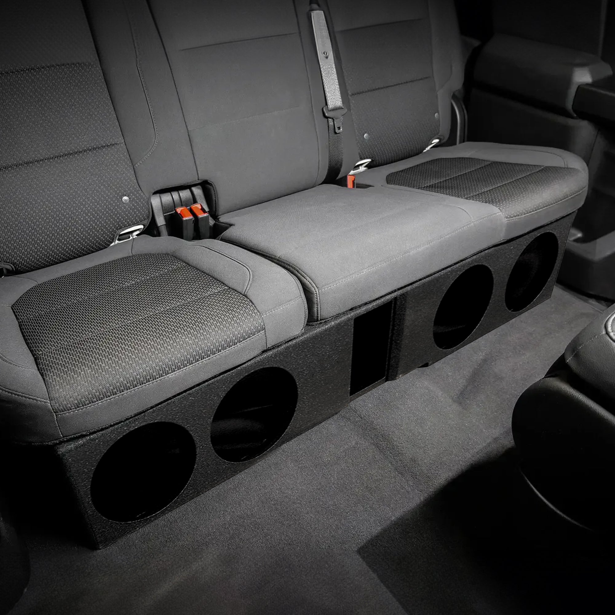 QPower Quad 8" Sub Box - Chevy Silverado Crew Cab, GMC Sierra Crew Cab 2007-2026 - VMInnovations