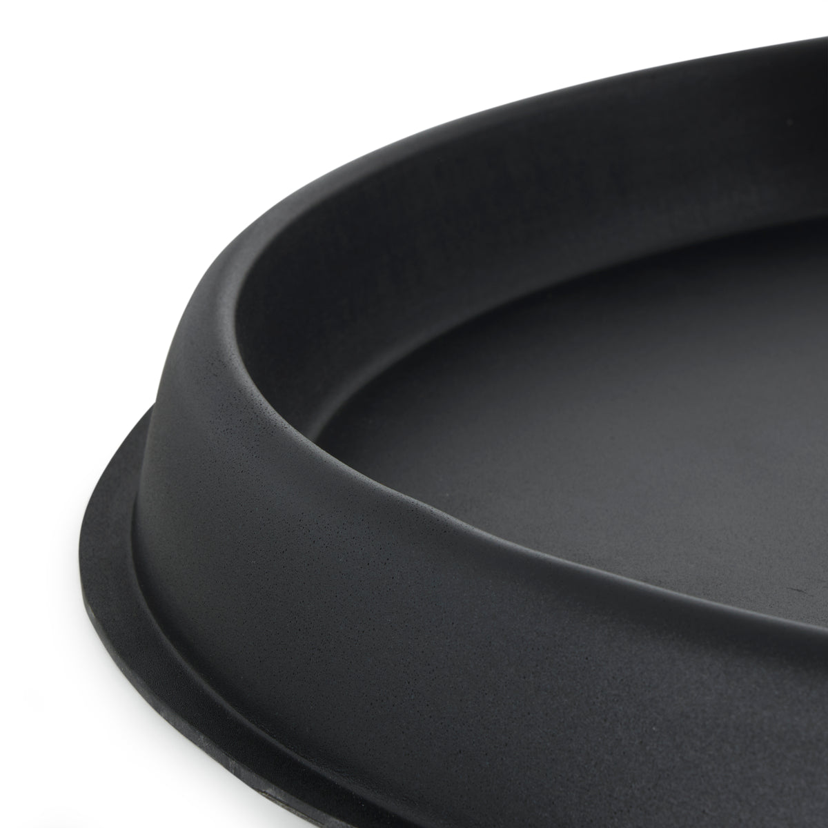 HC Companies Terrazzo Indoor or Outdoor 23.4 In Saucer for 30 In Planters, Black