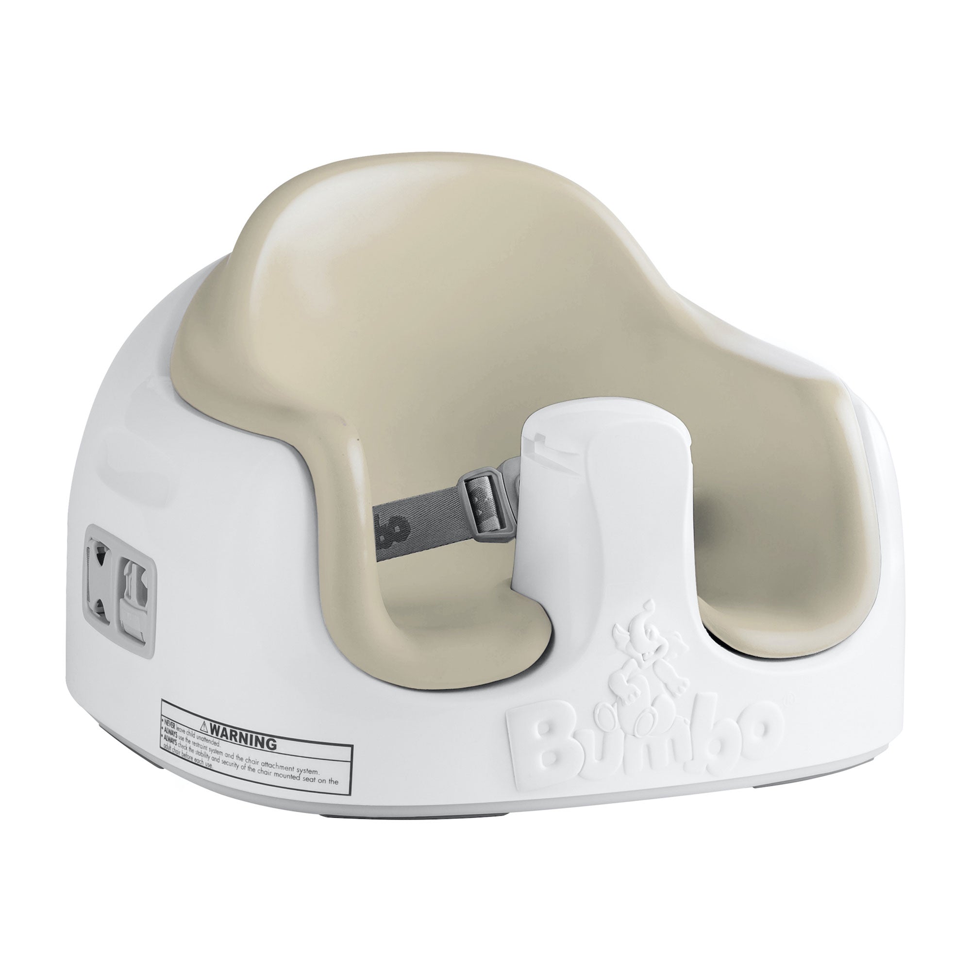 Bumbo Baby Toddler Foam Multi Seat with Tray and Buckle Straps, Taupe (Open Box)