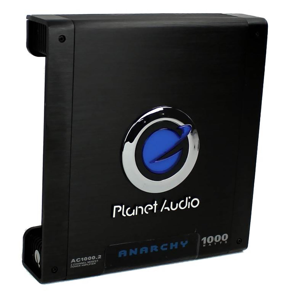 Planet Audio AC1000.2 1000W 2 Channel MOSFET Class A/B Power Stereo Amplifier (For Parts)