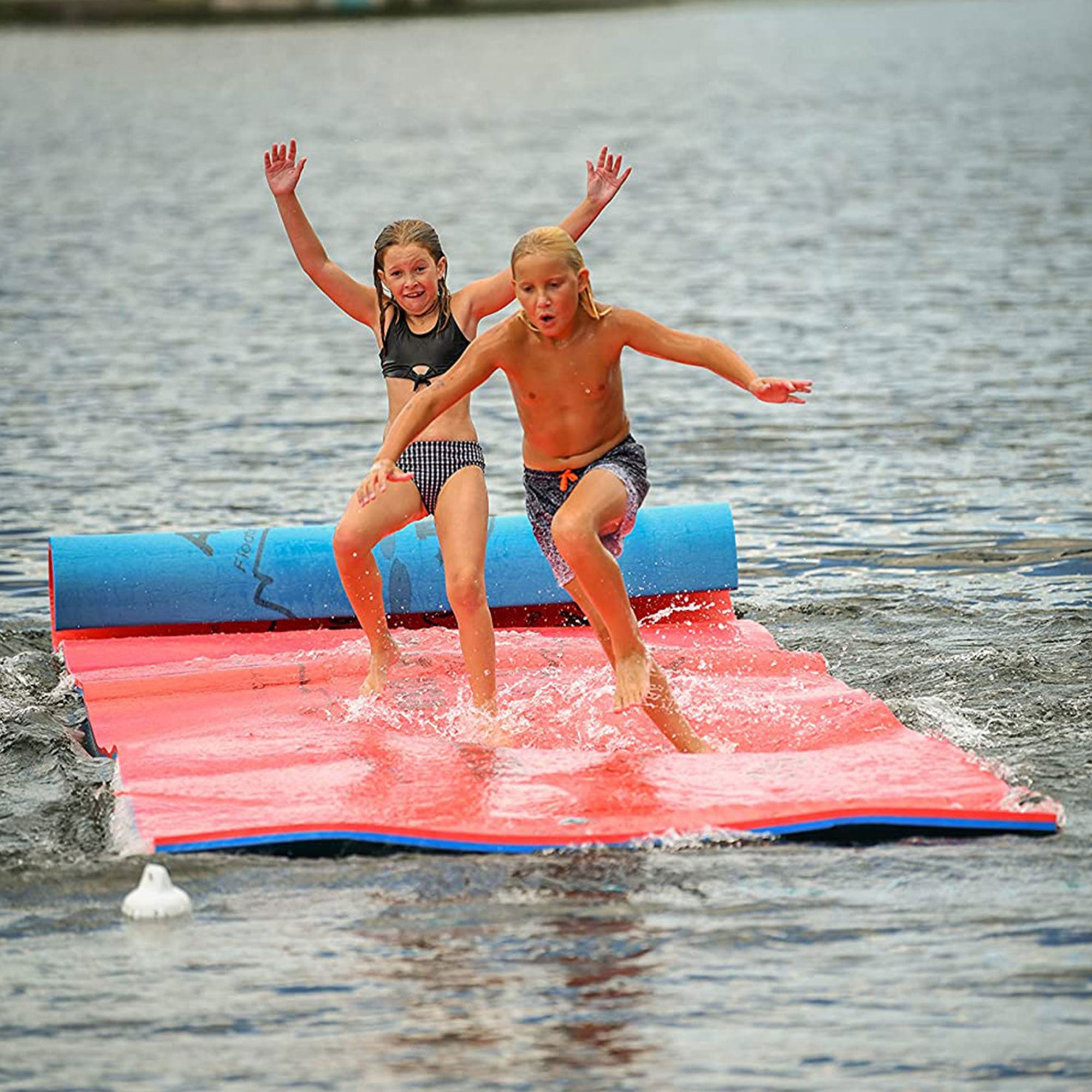 Aqua Lily Pad 16' All American 3 Layer Water Playground Floating Foam Island - VMInnovations