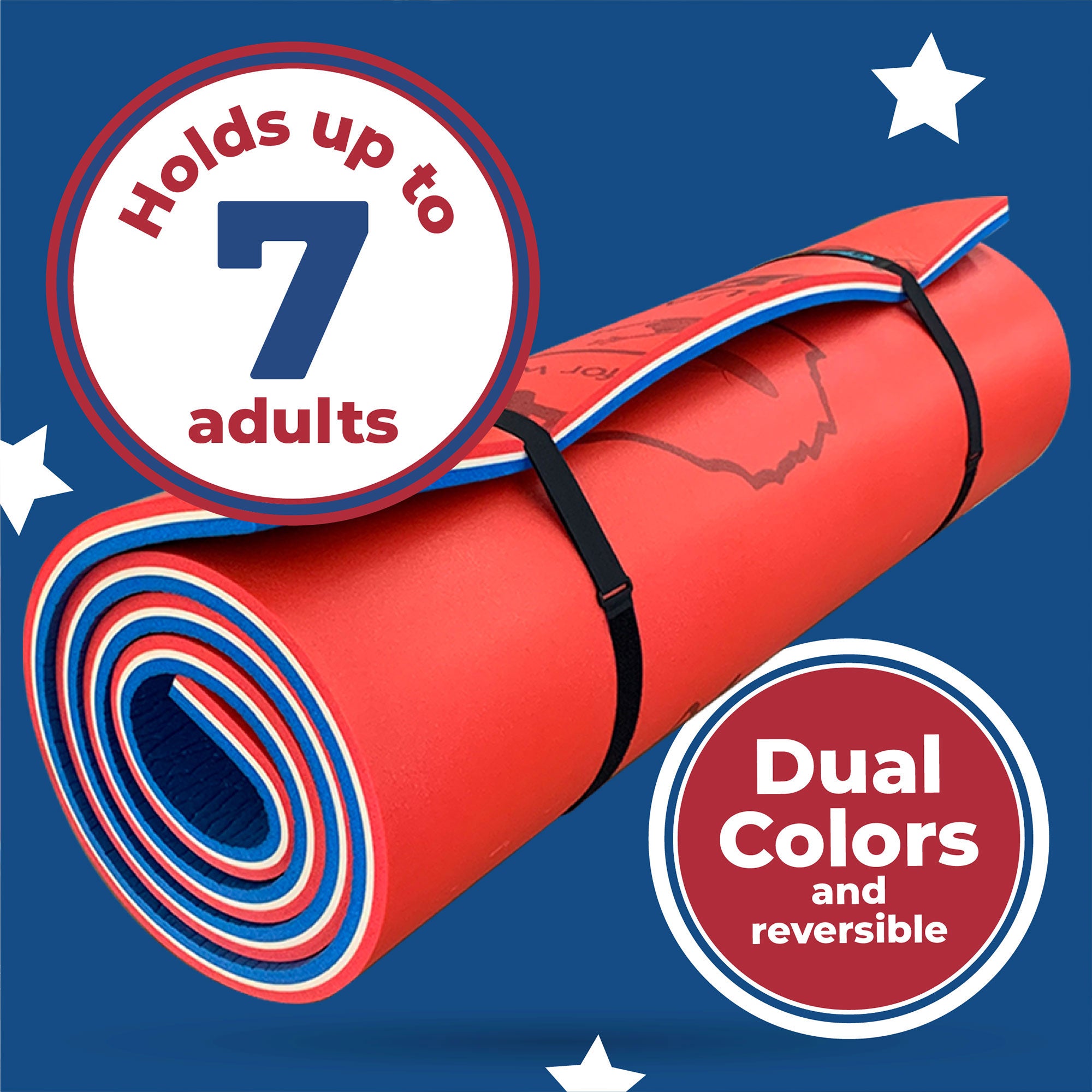 Aqua Lily Pad 16' All American 3 Layer Water Playground Floating Foam Island - VMInnovations
