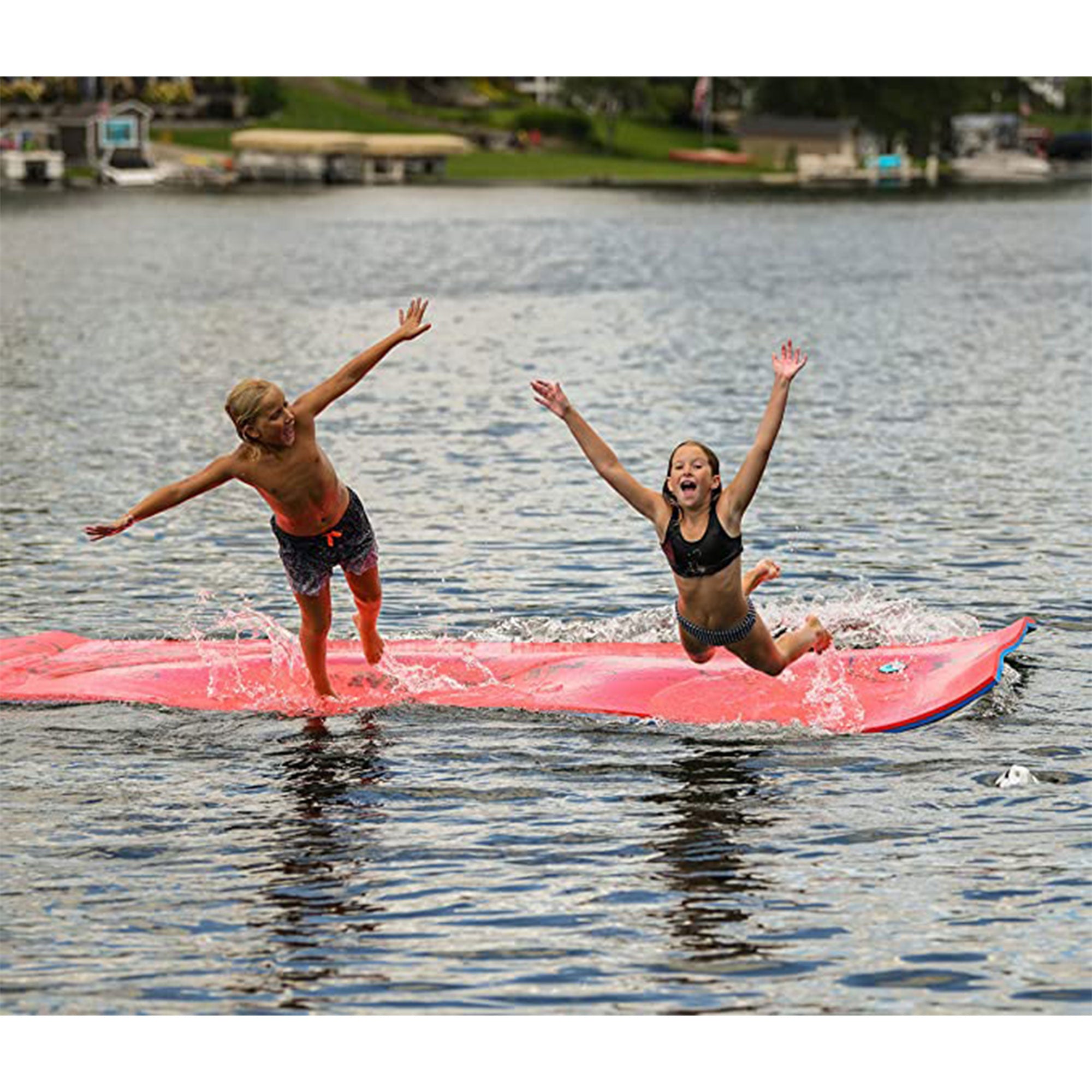 Aqua Lily Pad 20' All American 2 Layer Water Playground Floating Foam Island - VMInnovations