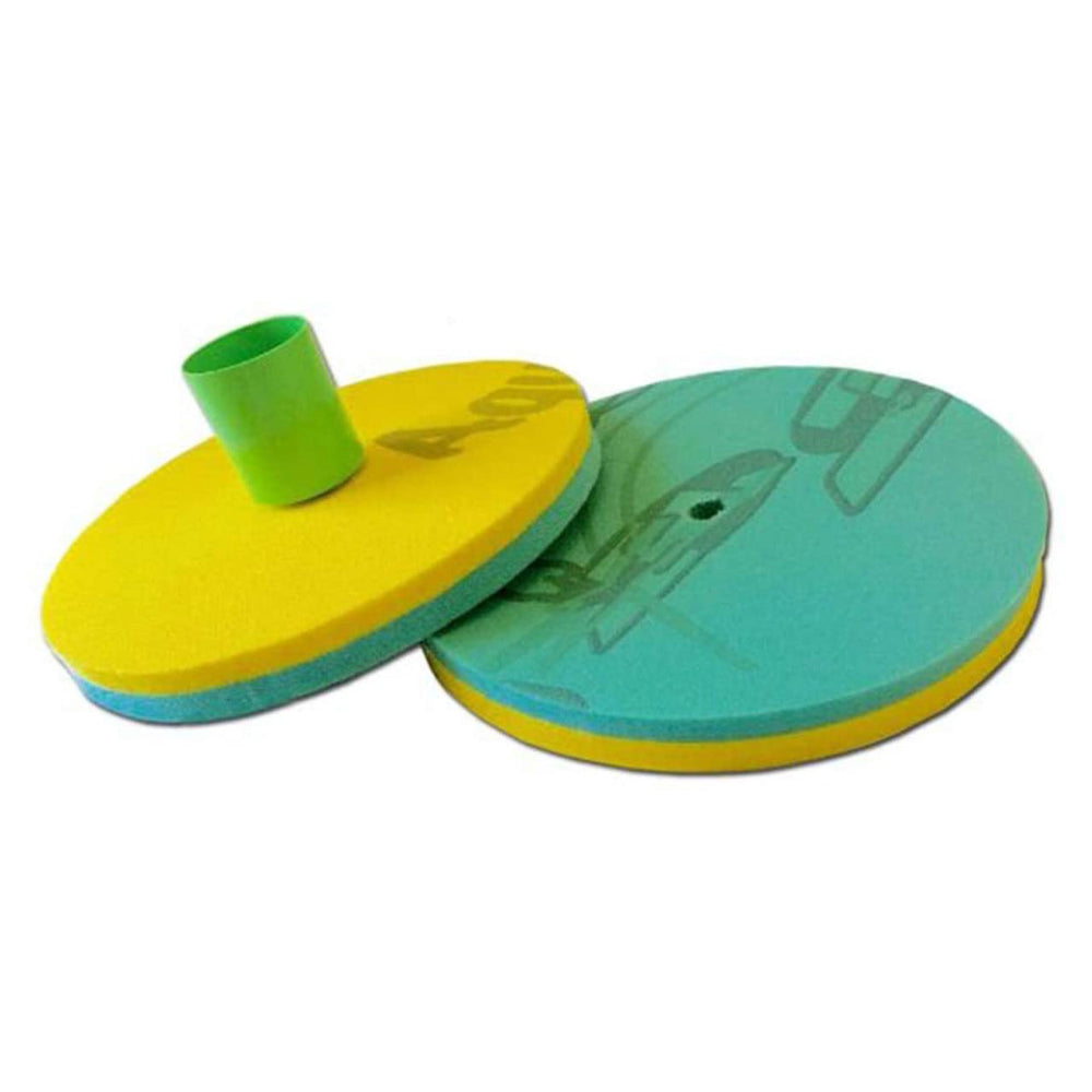 Aqua Lily Pad 20' Floating Island w/Bluetooth Speaker & Beverage Holder (2 Pack) - VMInnovations